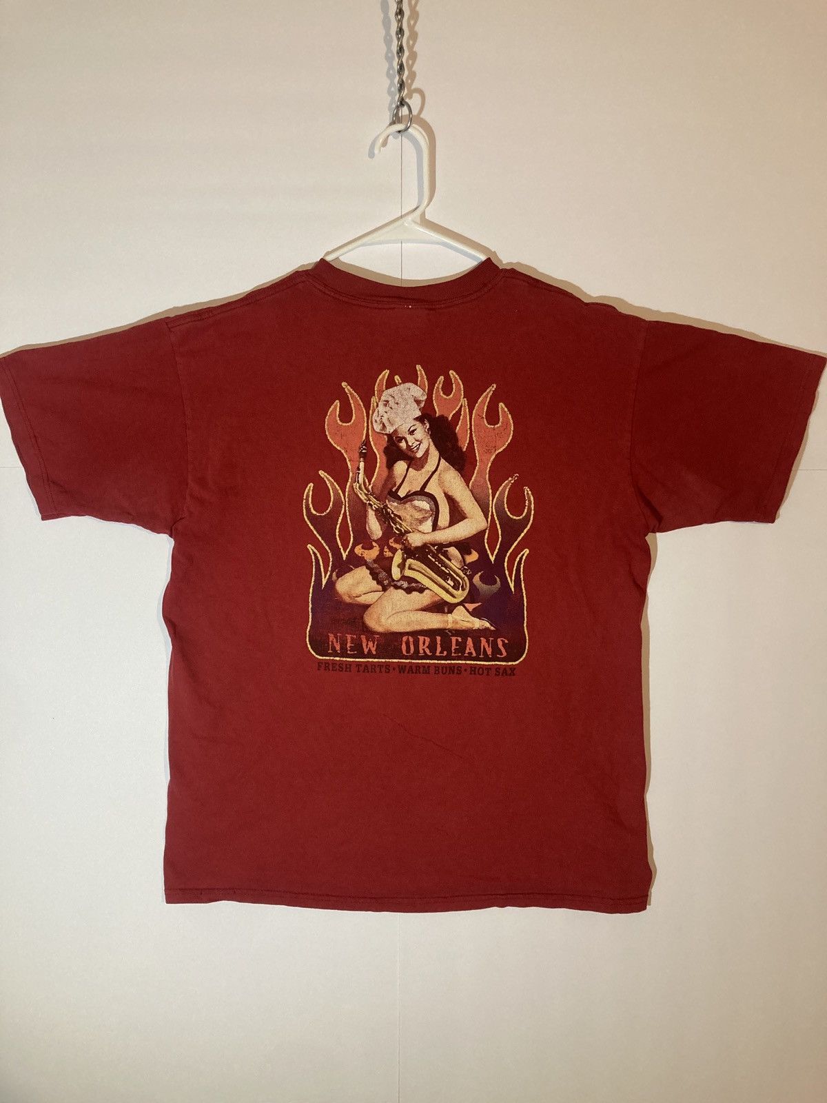 Vintage Vintage cookin with jazz pinup graphic tee Size US L / EU 52-54 / 3 - 1 Thumbnail