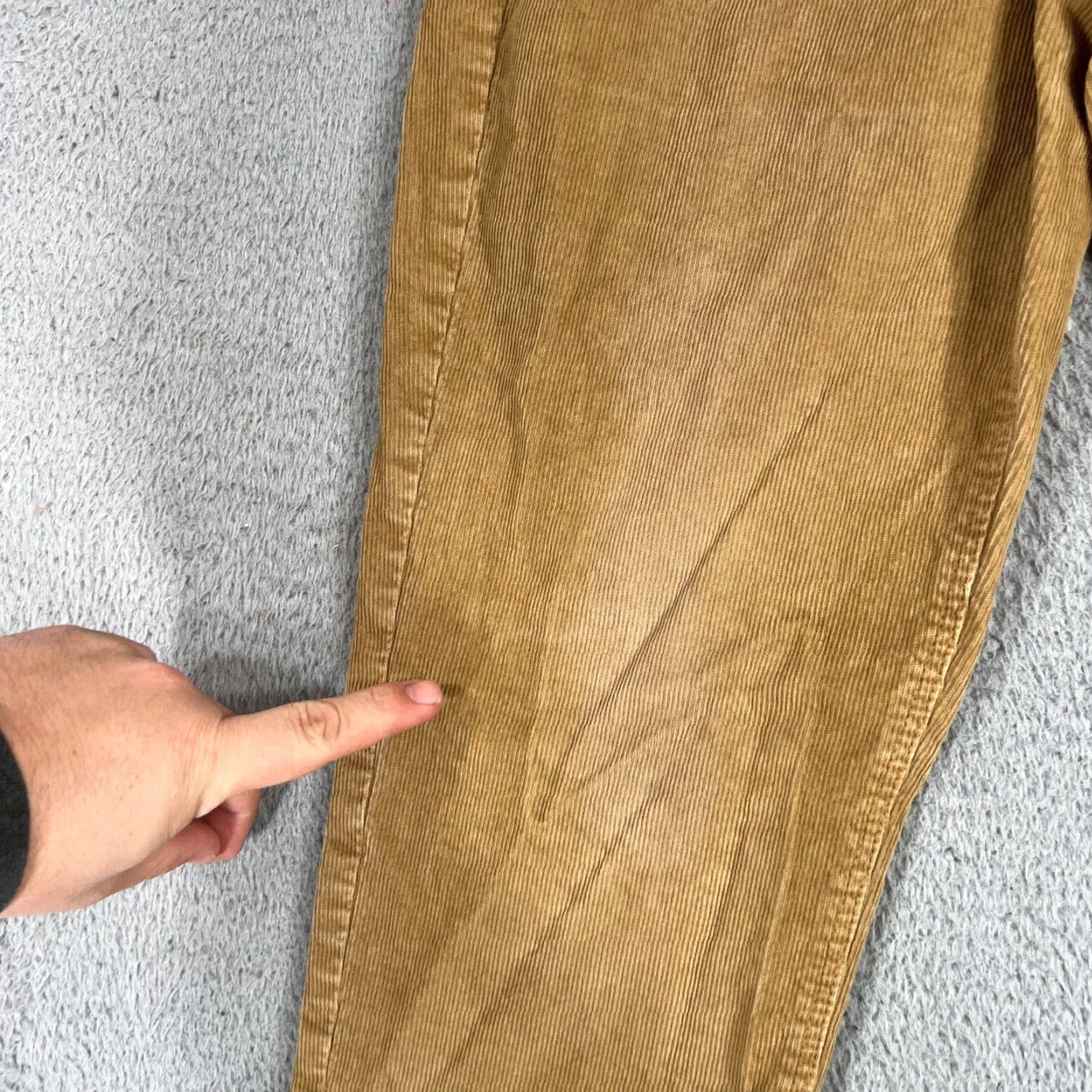 American Eagle Outfitters VINTAGE American Eagle Outfitters Womens Jeans Pants 10 Corduroy Straight Fit Brown Cotton Stretch Size 32" / US 10 / IT 46 - 2 Thumbnail