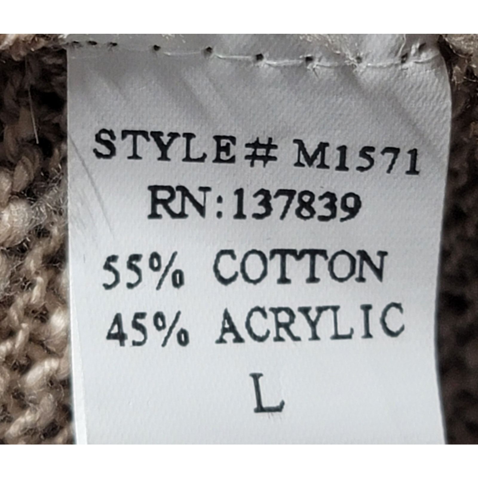 Other Altar'd State Tan Slub Knit Open Front Cardigan Large Size L / US 10 / IT 46 - 4 Thumbnail
