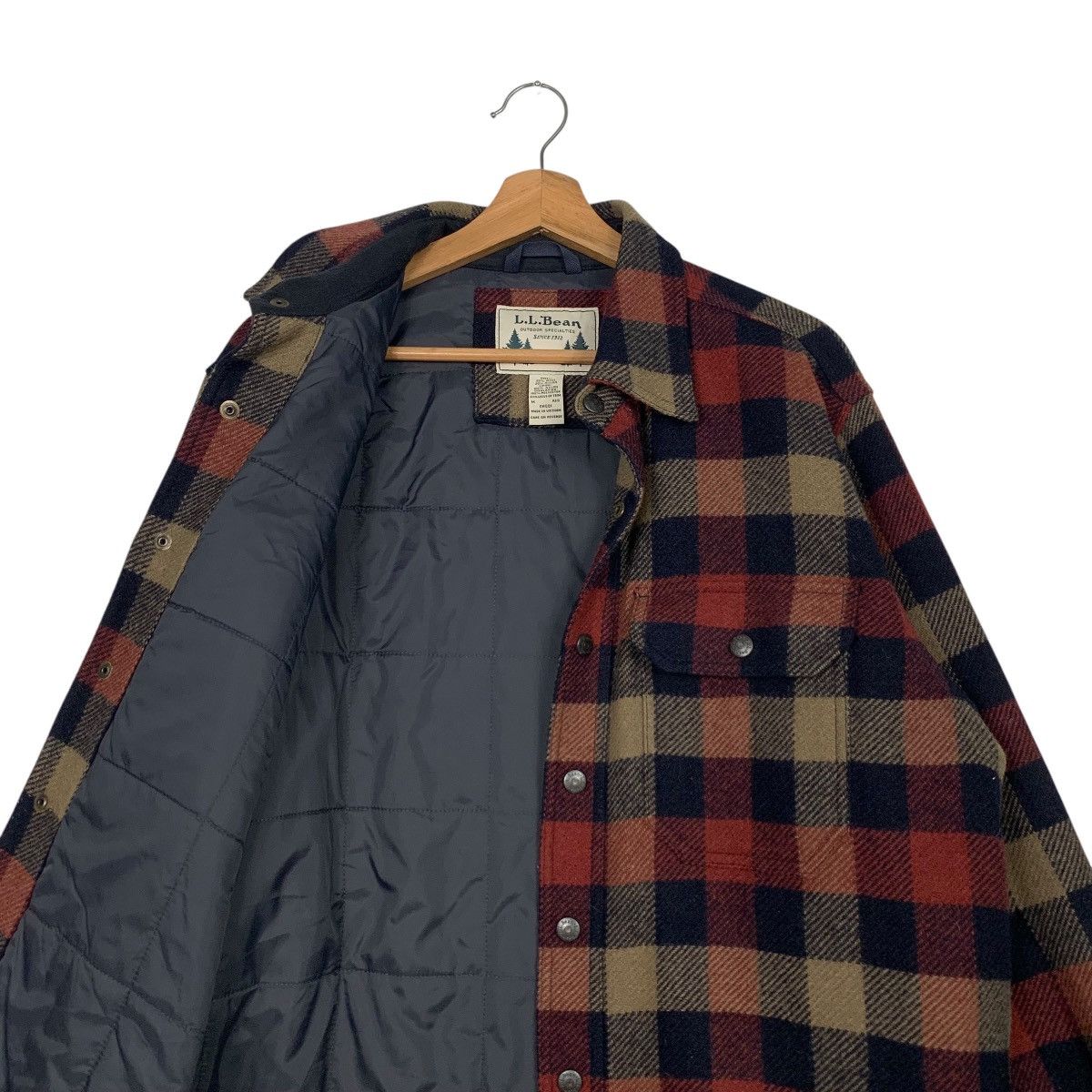 L.L. Bean 90’s L.L. BEAN Tartan Flannel Jacket #2486-C112 Size US M / EU 48-50 / 2 - 10 Thumbnail