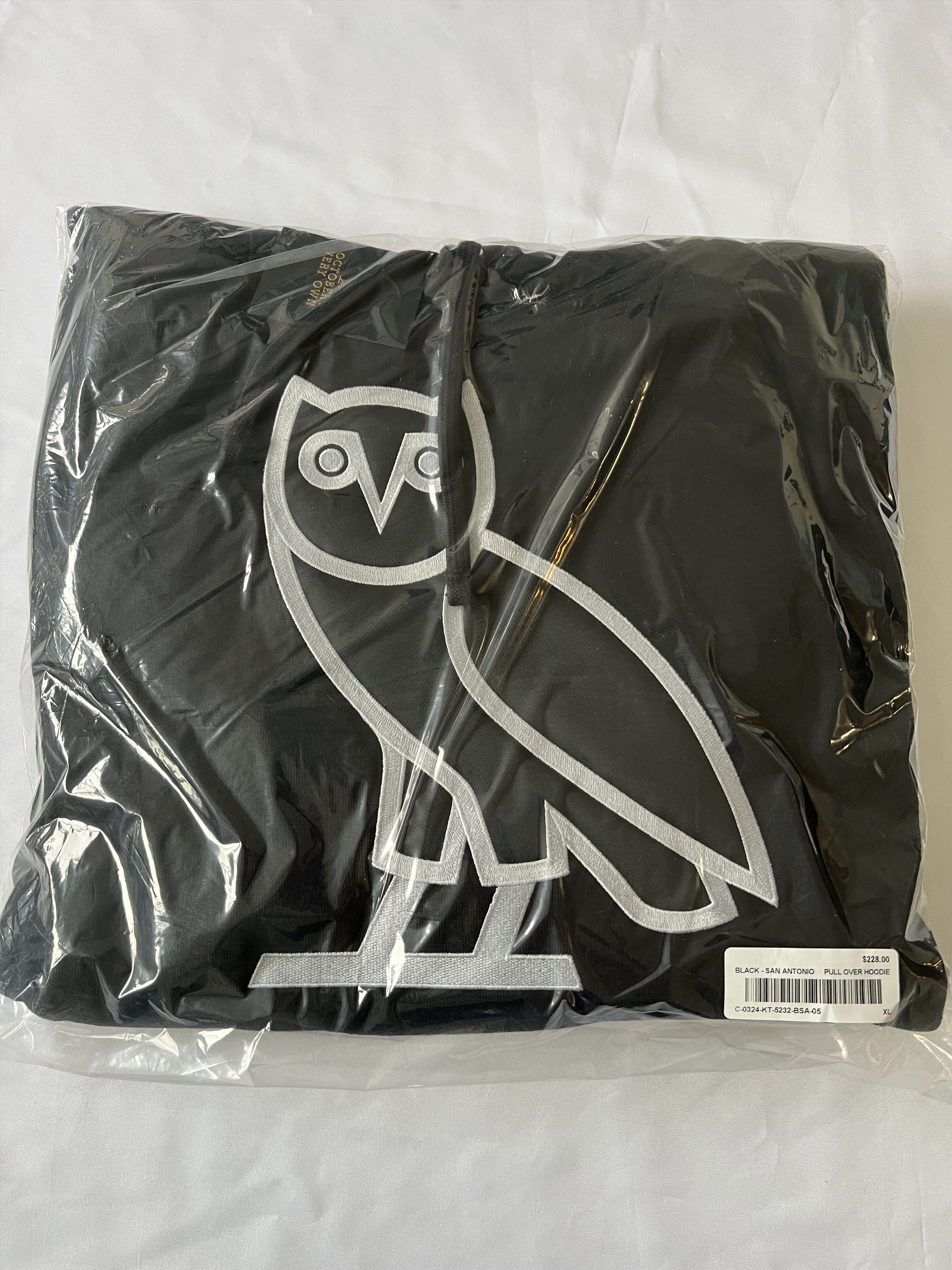 Drake OVO x NBA x SAN ANTONIO SPURS OG OWL HOODIE Size US XL / EU 56 / 4 - 3 Thumbnail
