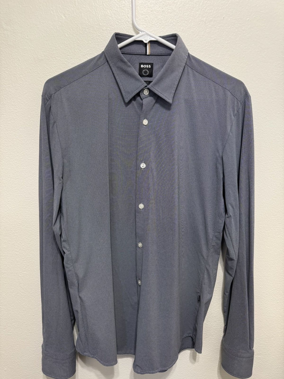 Hugo Boss Hugo Boss - Slim Fit Stretch Grey Mens Dress Shirt | Grailed
