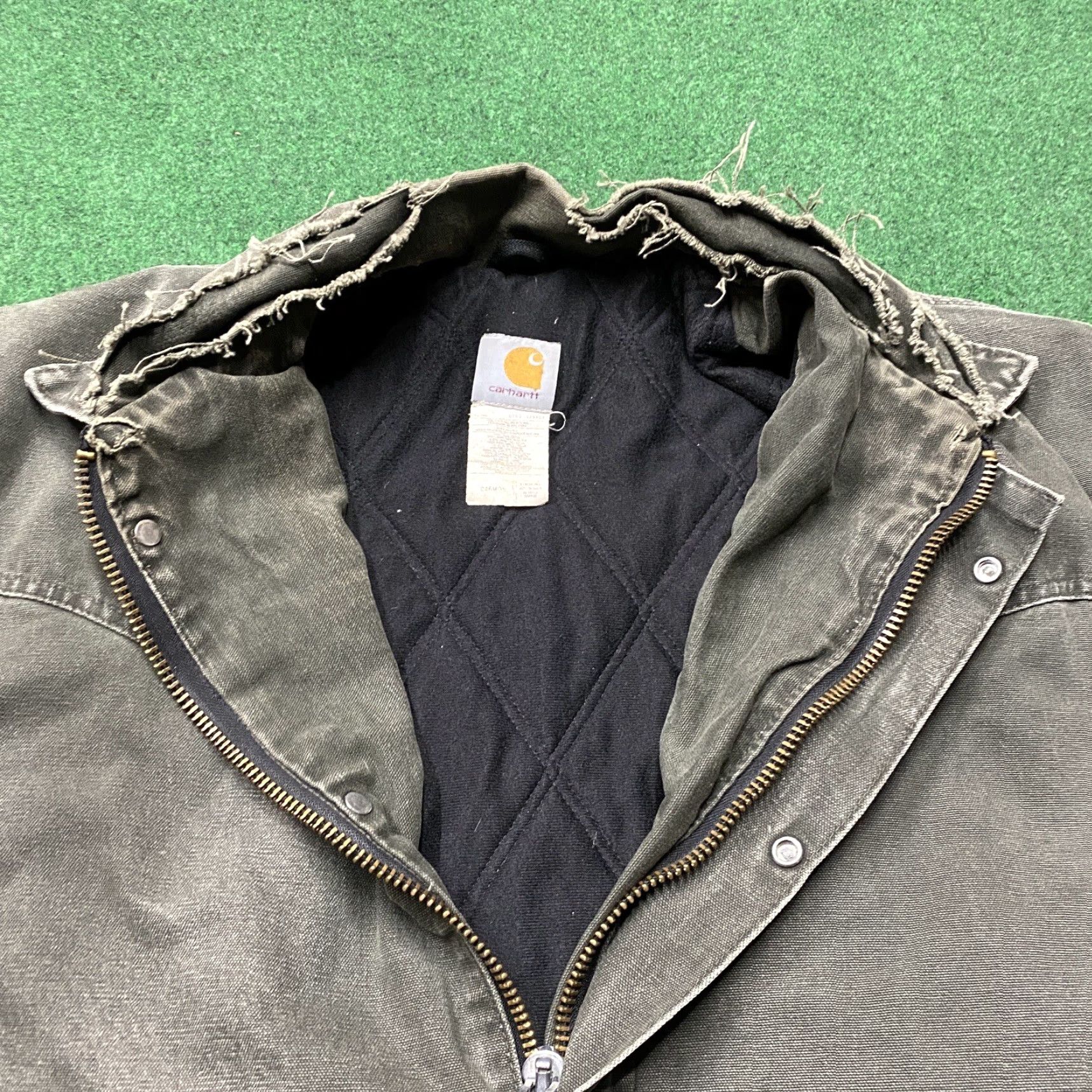 Carhartt VINTAGE Carhartt Jacket Mens XL Green 90S Quilted Barn Chore Work Coat C46 MOS Clothing Size US XL / EU 56 / 4 - 5 Thumbnail