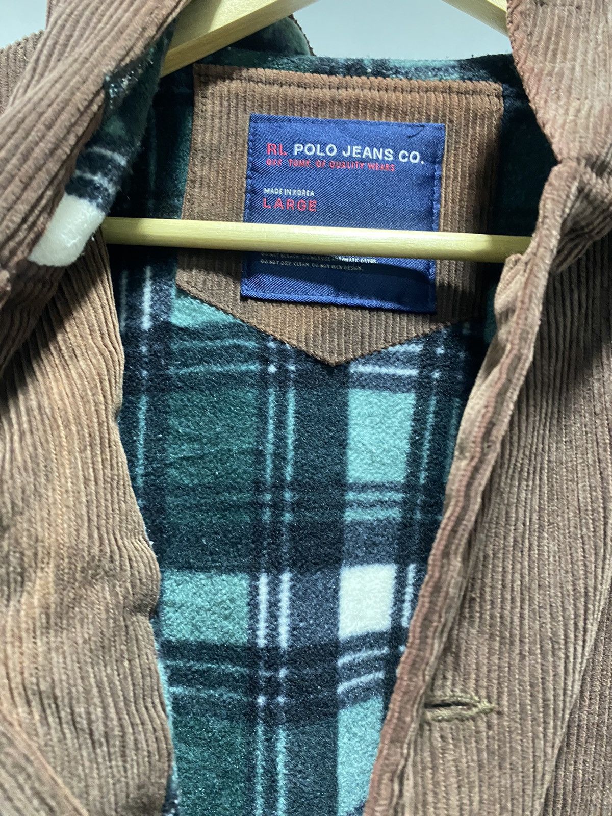 Polo Ralph Lauren POLO JEANS RL Corduroy Parka Winter Jacket 90s Size US L / EU 52-54 / 3 - 9 Thumbnail