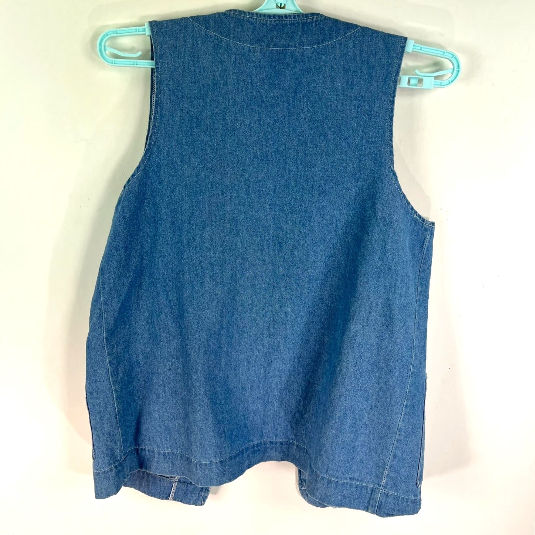 Denime VINTAGE Bridge Southwestern Denim Vest Women S Blue Open Front Size S / US 4 / IT 40 - 6 Thumbnail