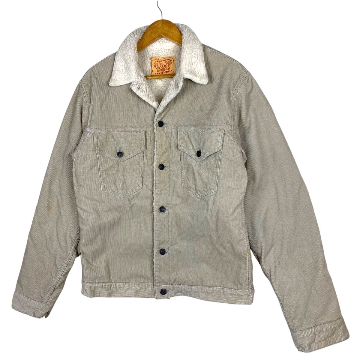 Sugar Cane × Toyo Enterprises 💥SUGAR CANE WESTERN TRUCKER CORDUROY SHERPA JACKET Size US M / EU 48-50 / 2 - 2 Thumbnail