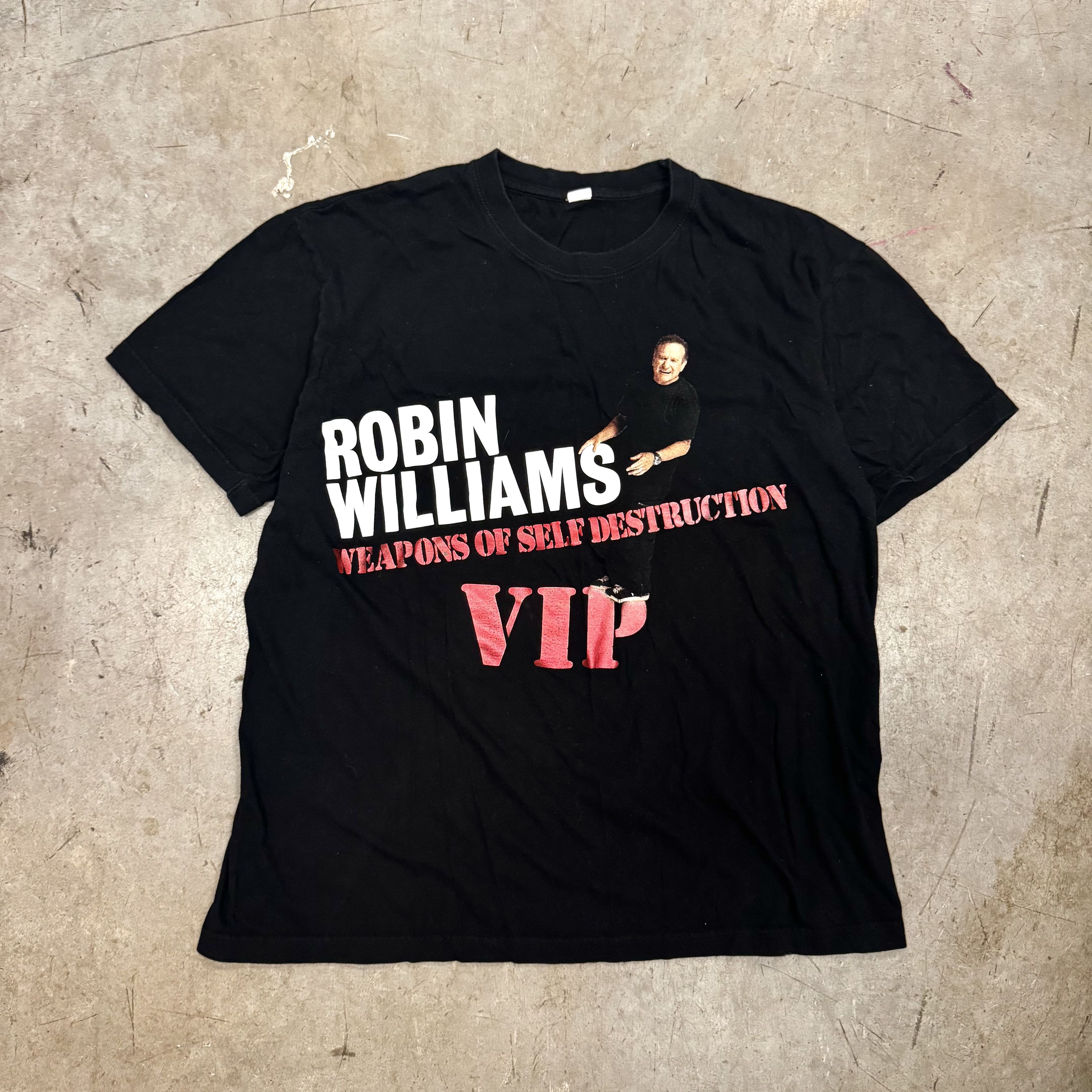 Vintage VTG 2009 Robin Williams Weapons of Self Destruction T Shirt Size US XL / EU 56 / 4 - 1 Thumbnail