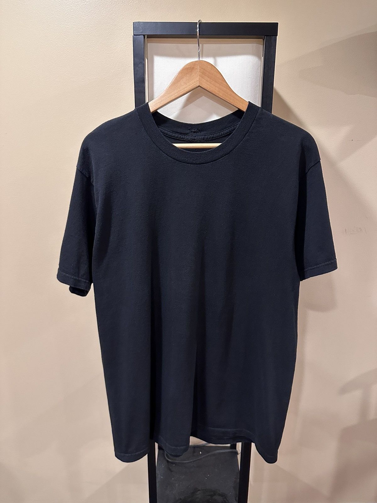 StraightFaded × Vintage Vintage Blank Black Late 90s Tee Size US L / EU 52-54 / 3 - 11 Thumbnail