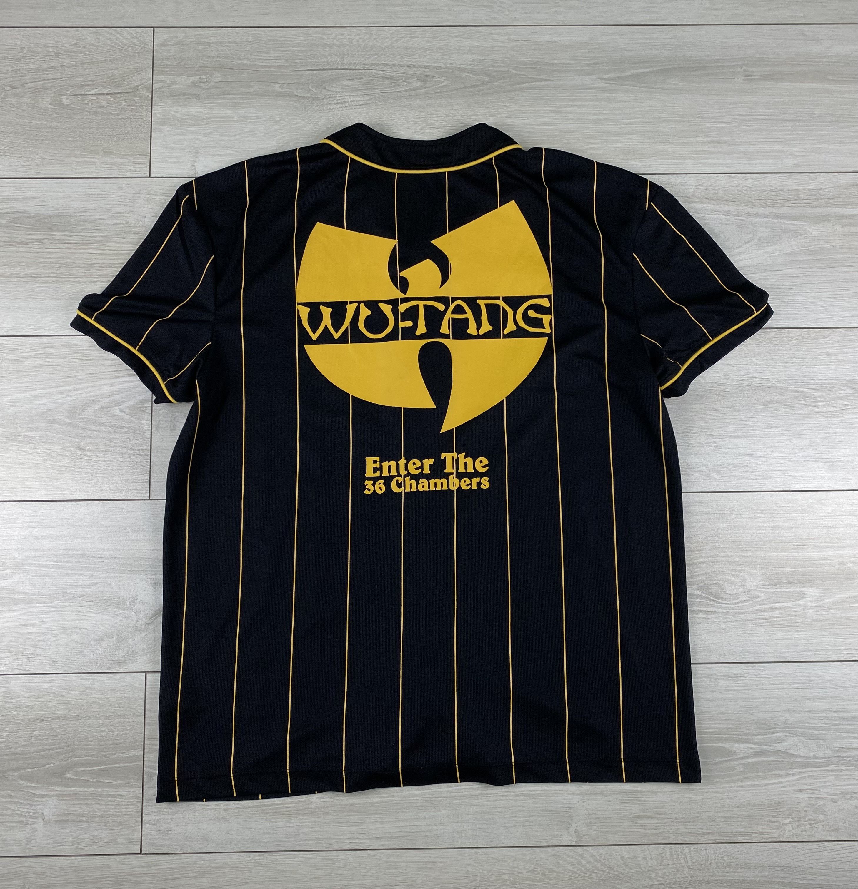 Wu-Tang Clan Wu Tang Clan Baseball Jersey Yellow Black Rap Band 