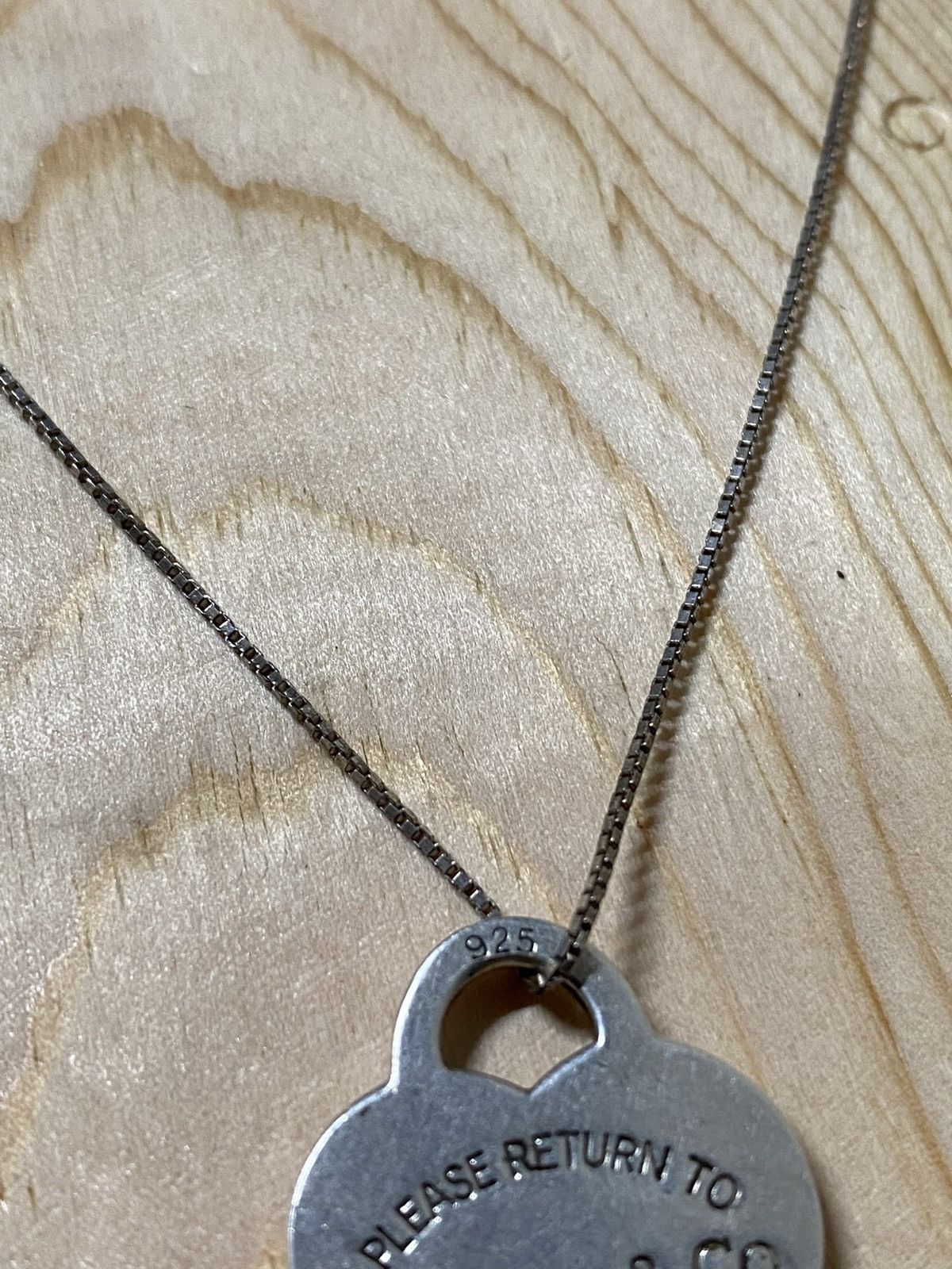 Tiffany & Co. Tiffany & Co Heart Charm Necklace Sterling Silver 925 Size ONE SIZE - 3 Thumbnail