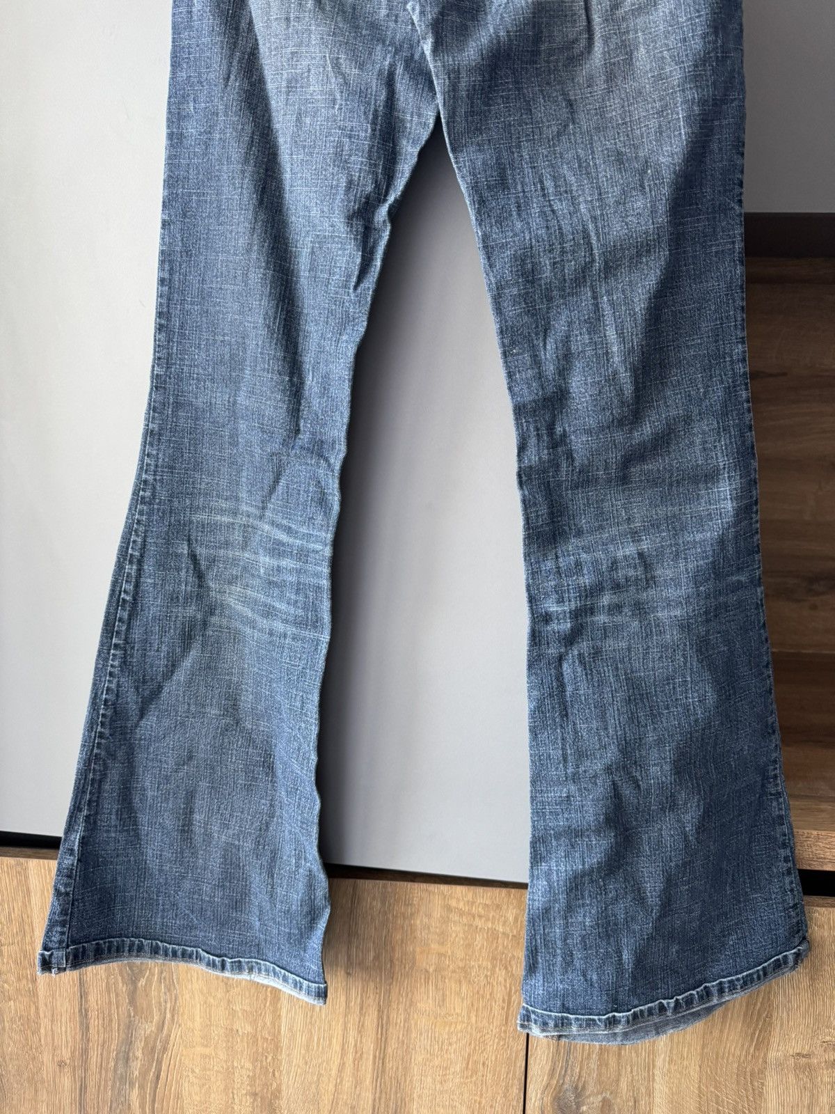 Japanese Brand 🚨Vintage Y2K Miss Sixty Flared Belt Pants Streetwear 90s Size 31" - 9 Thumbnail