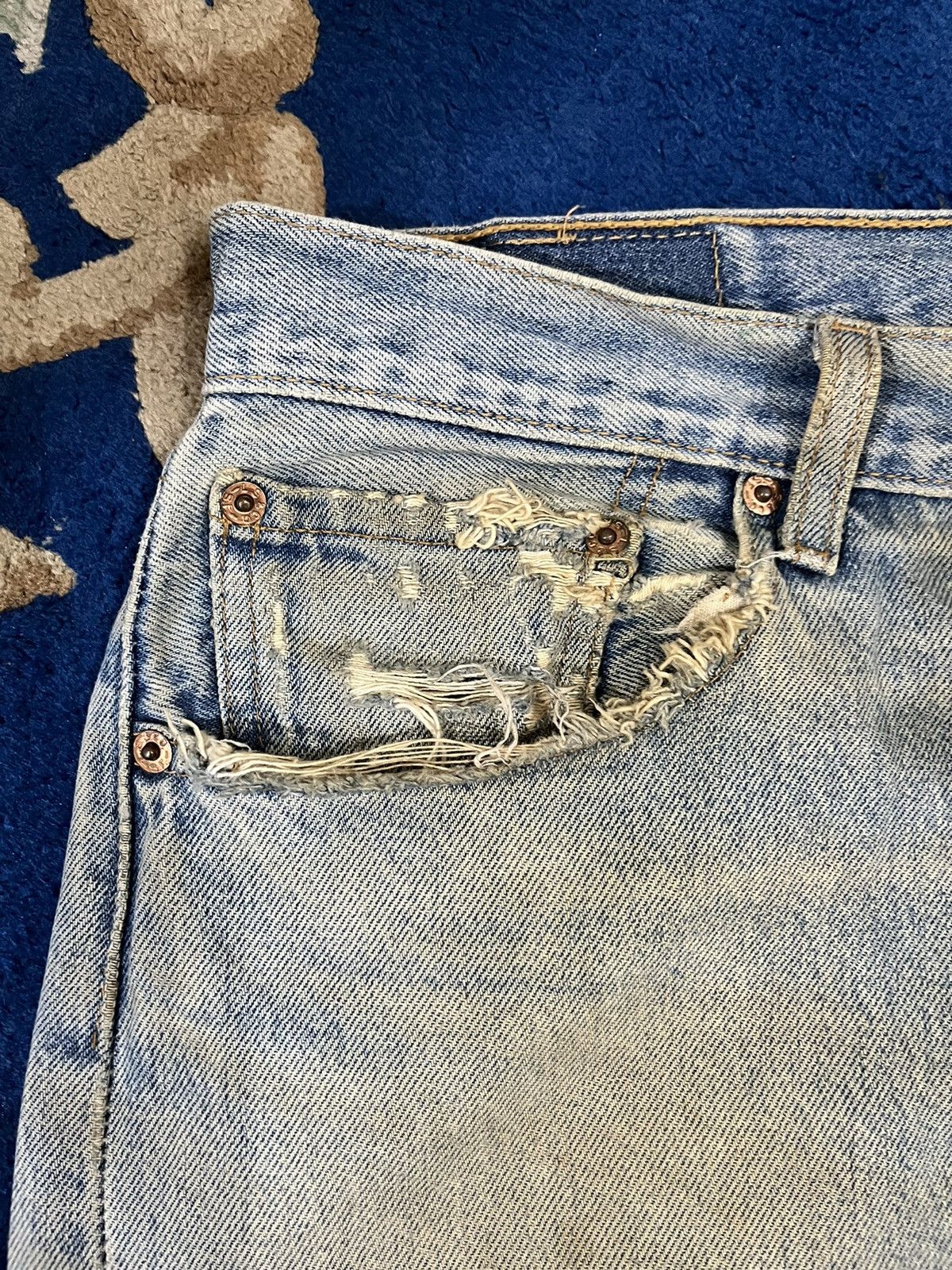 Levi's Vintage 80’s Levi’s 501 Mudwash Denim Size US 33 - 6 Thumbnail