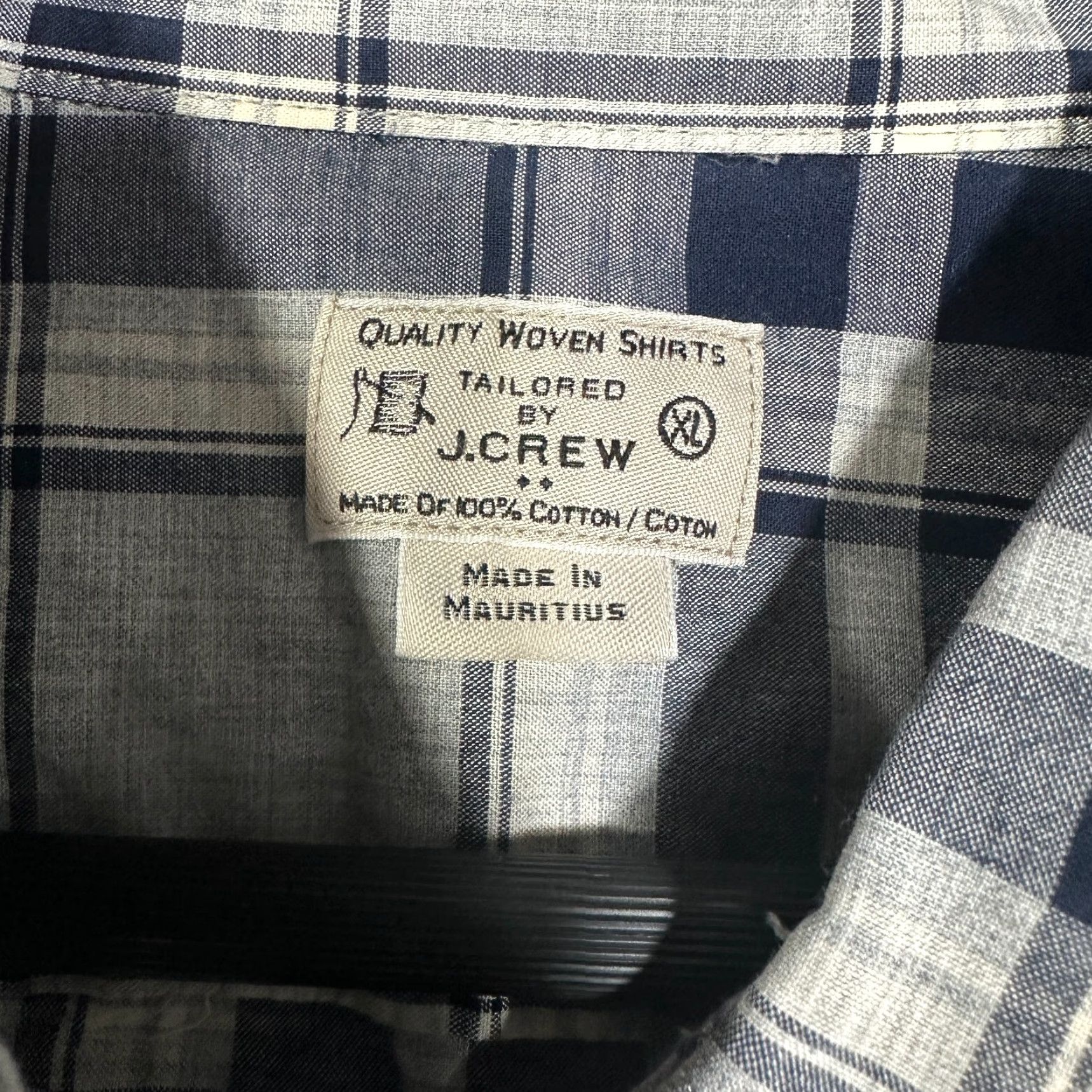 J.Crew J. Crew Shirt Mens XL Gray Plaid Cotton Long Sleeve Button Down Pocket Size US XL / EU 56 / 4 - 5 Thumbnail