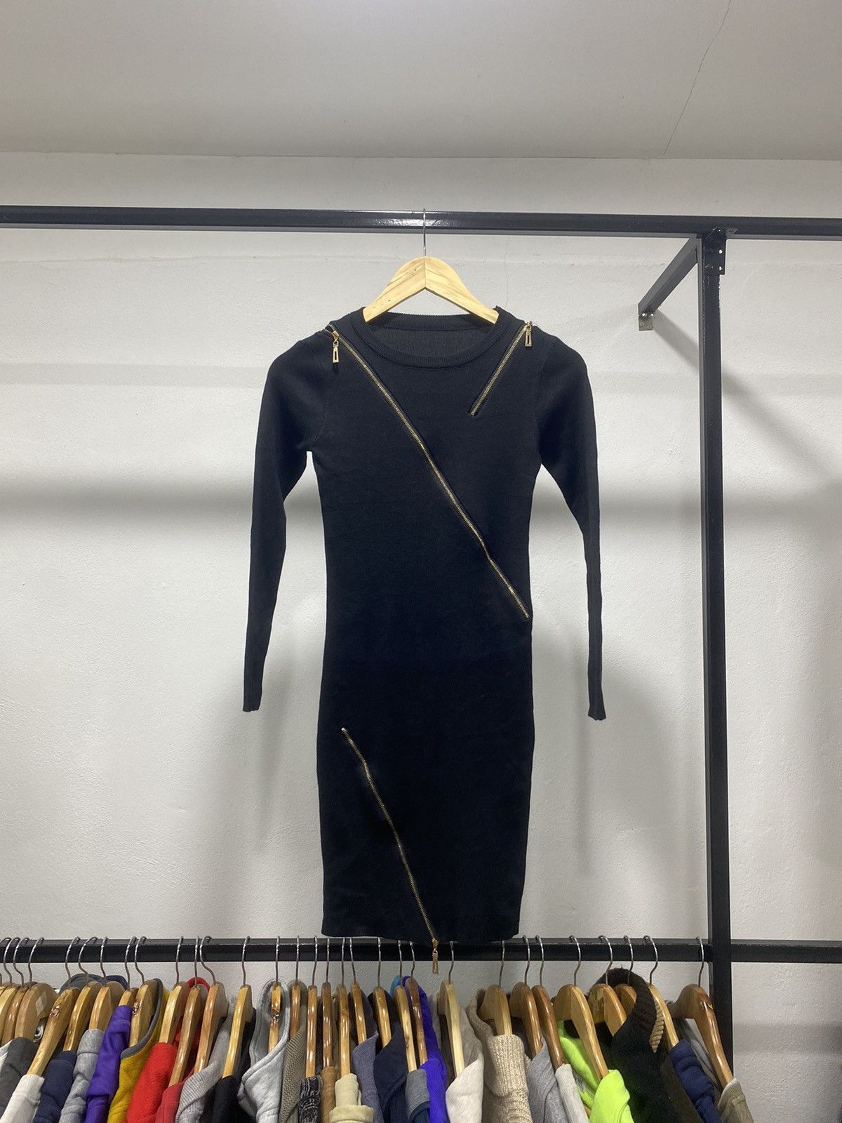 Japanese Brand × Vintage Punk Sexy Knit Dress Stretchable Size S / US 4 / IT 40 - 2 Thumbnail