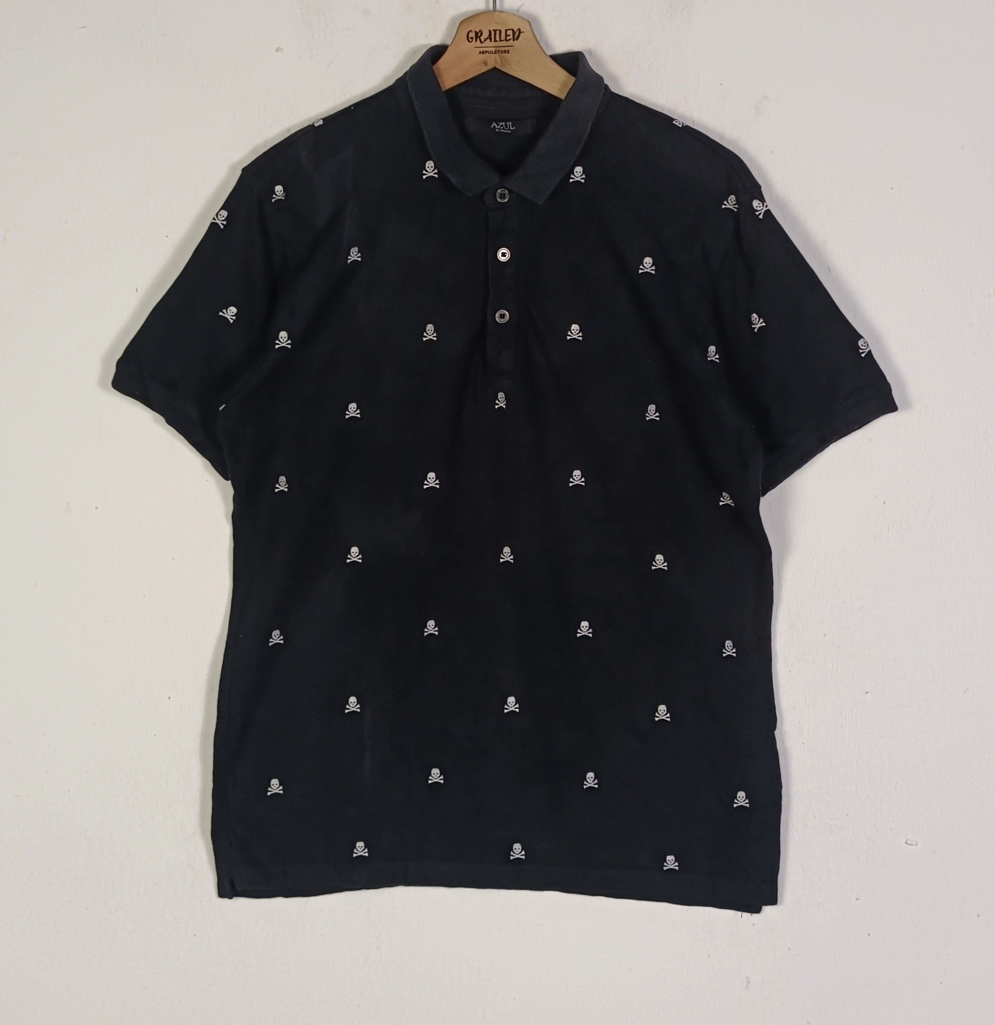 If Six Was Nine × MOUSSY Rare🔥 Over Print Skull Azul By Moussy Size US M / EU 48-50 / 2 - 1 Thumbnail