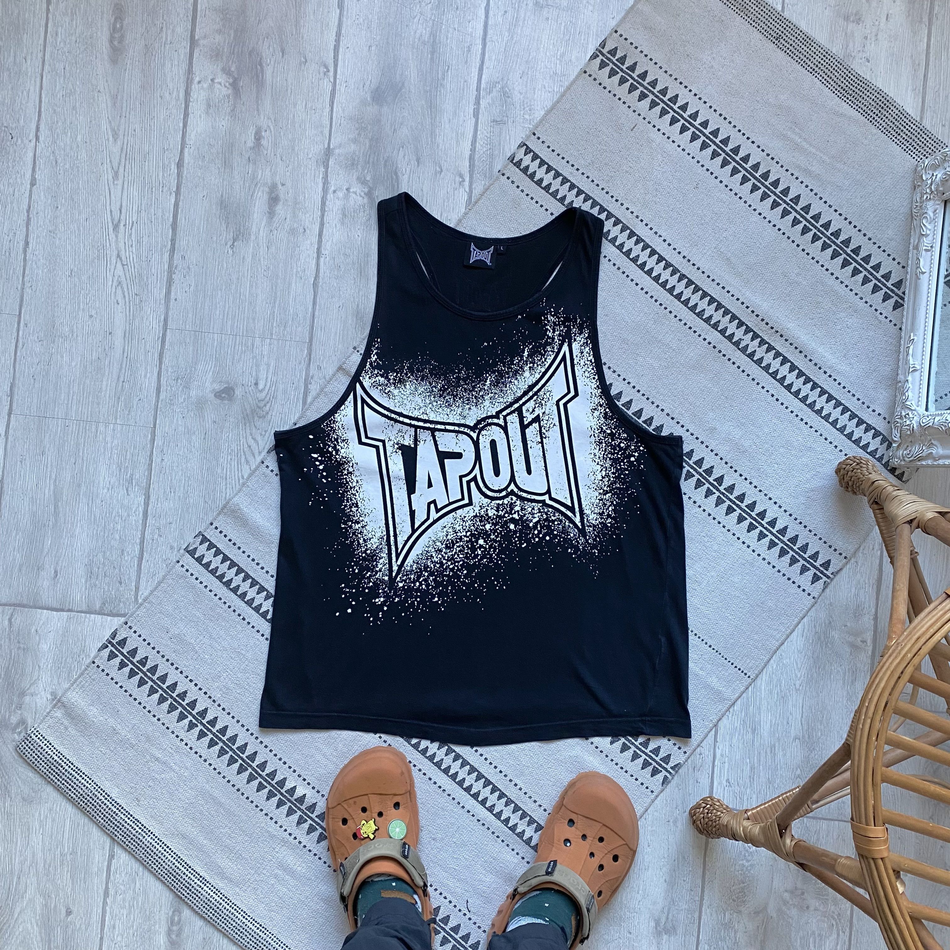 Tapout Vintage 90s Tapout Logo Tee sleeveless Y2K Affliction Size US M / EU 48-50 / 2 - 1 Thumbnail