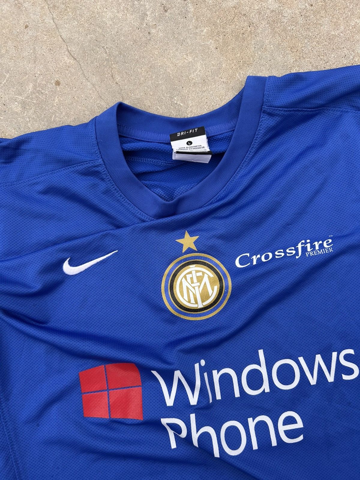 Nike 12/13 Nike Inter Milan Windows Women’s Jersey Size L / US 10 / IT 46 - 3 Thumbnail