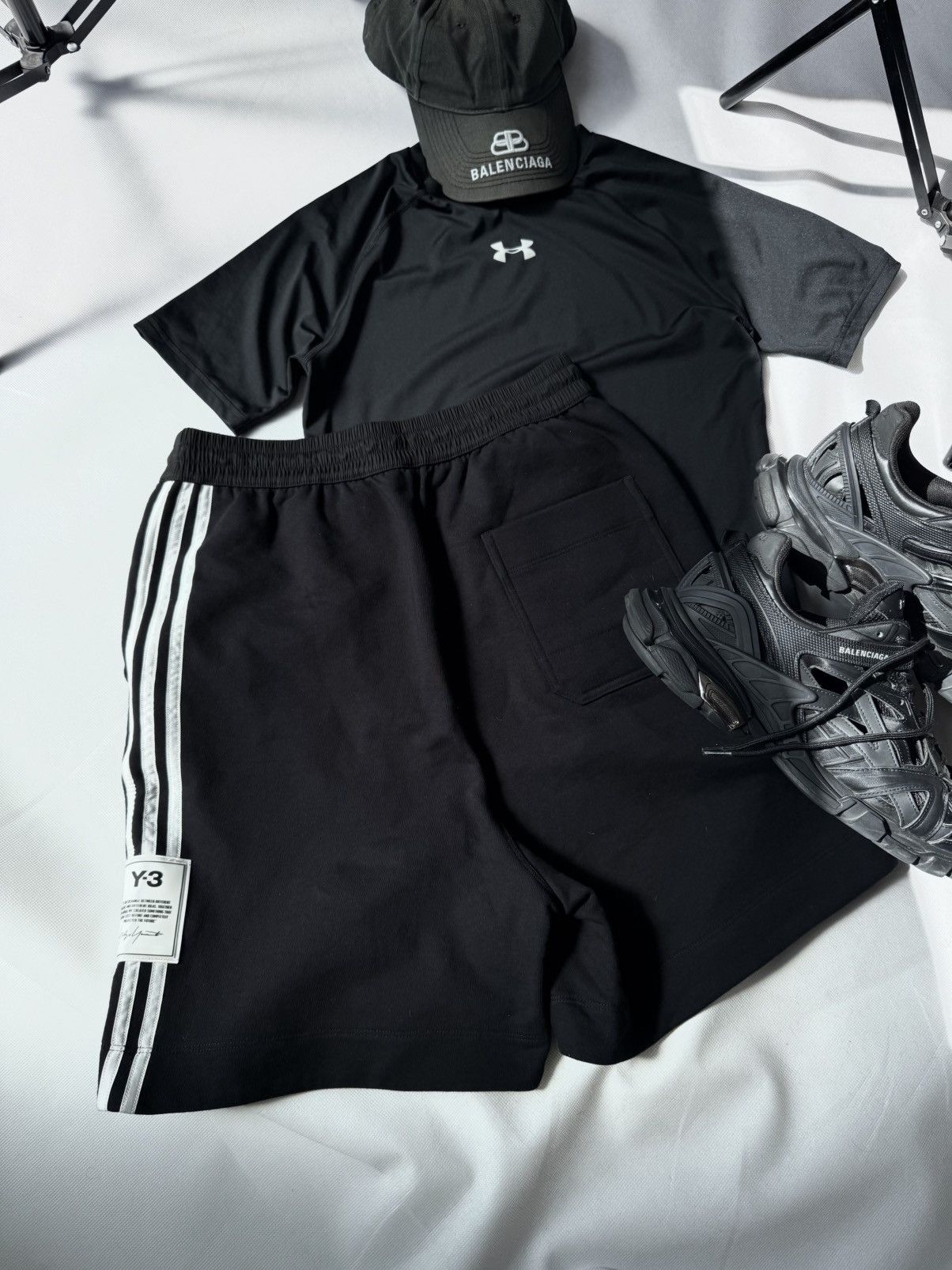 Yohji Yamamoto Vintage Y2K Adidas Pinterest Shorts Streetwear 90s Size US 32 / EU 48 - 16 Thumbnail