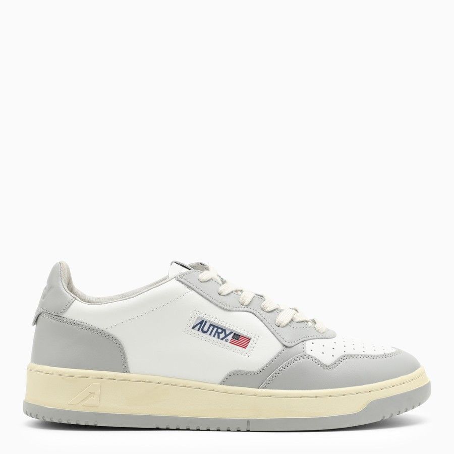 AUTRY o1d2blof0824 Leather Low-Top Trainers in White & Grey Size US 9 / IT 39 - 1 Thumbnail