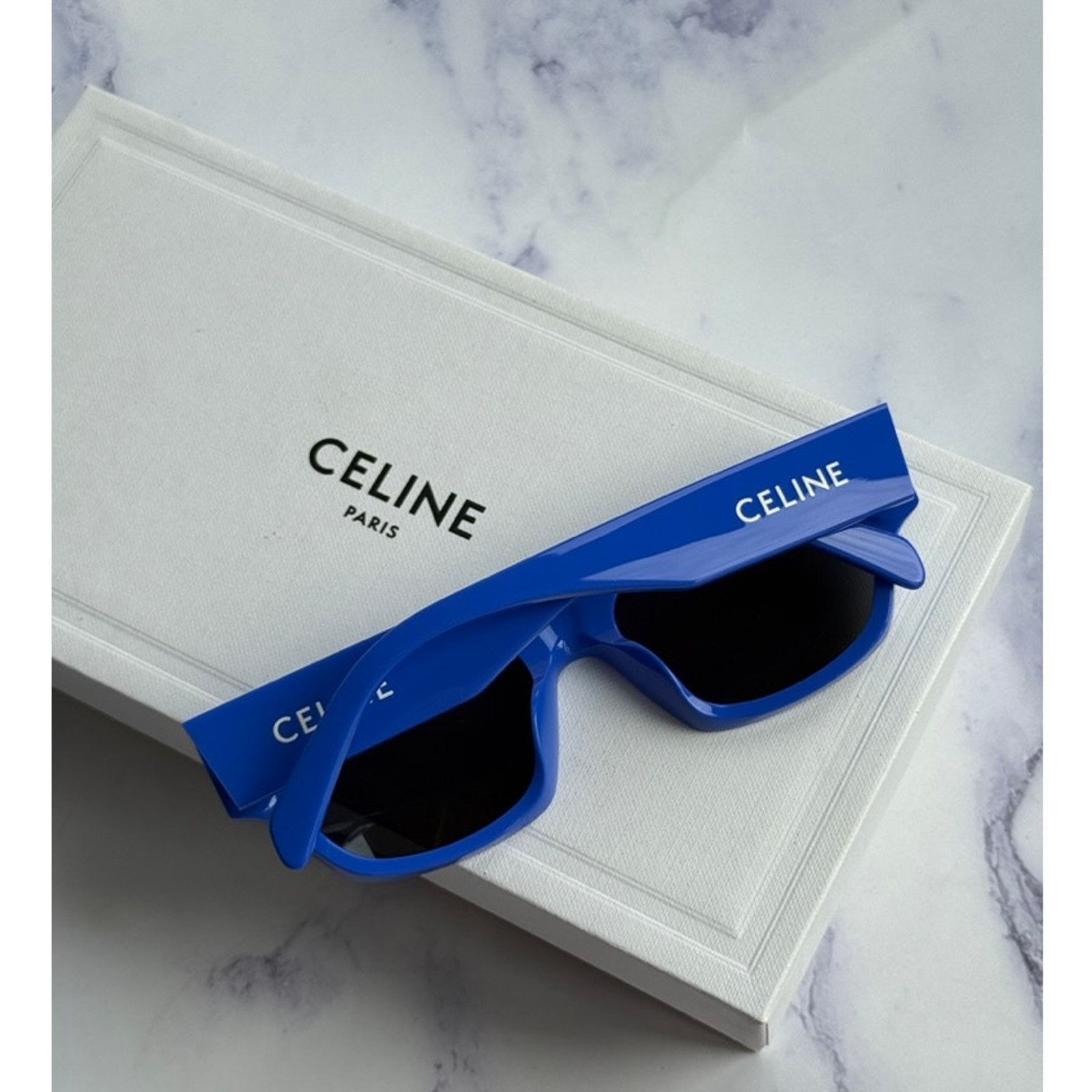 Celine NEW Celine CL40197U Cat Eye Blue Logo Sunglasses Size ONE SIZE - 2 Thumbnail