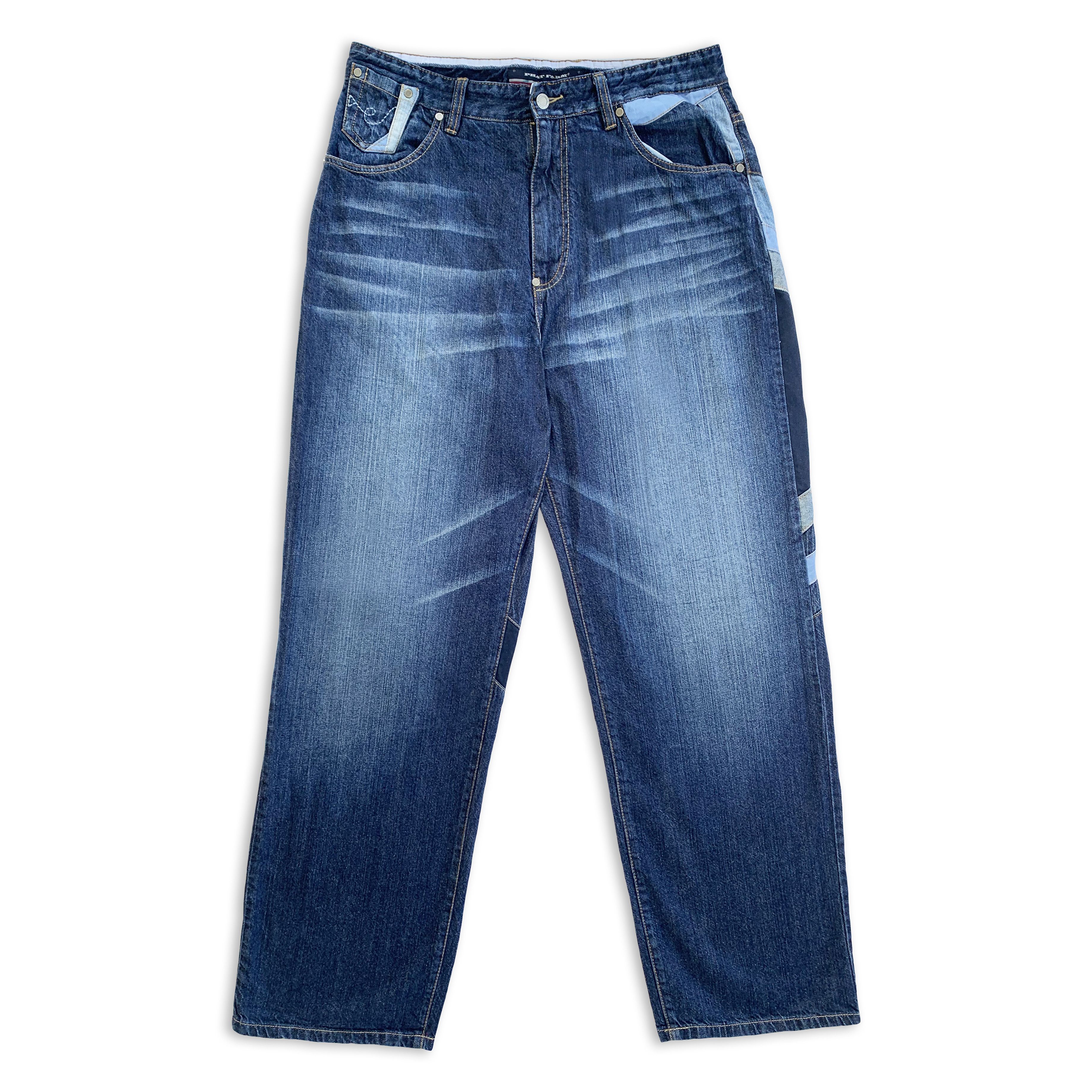 Phat Farm Vintage 90s PHAT FARM Jeans Denim Pants 2000s Y2K Baggy Rap Size US 34 / EU 50 - 2 Thumbnail
