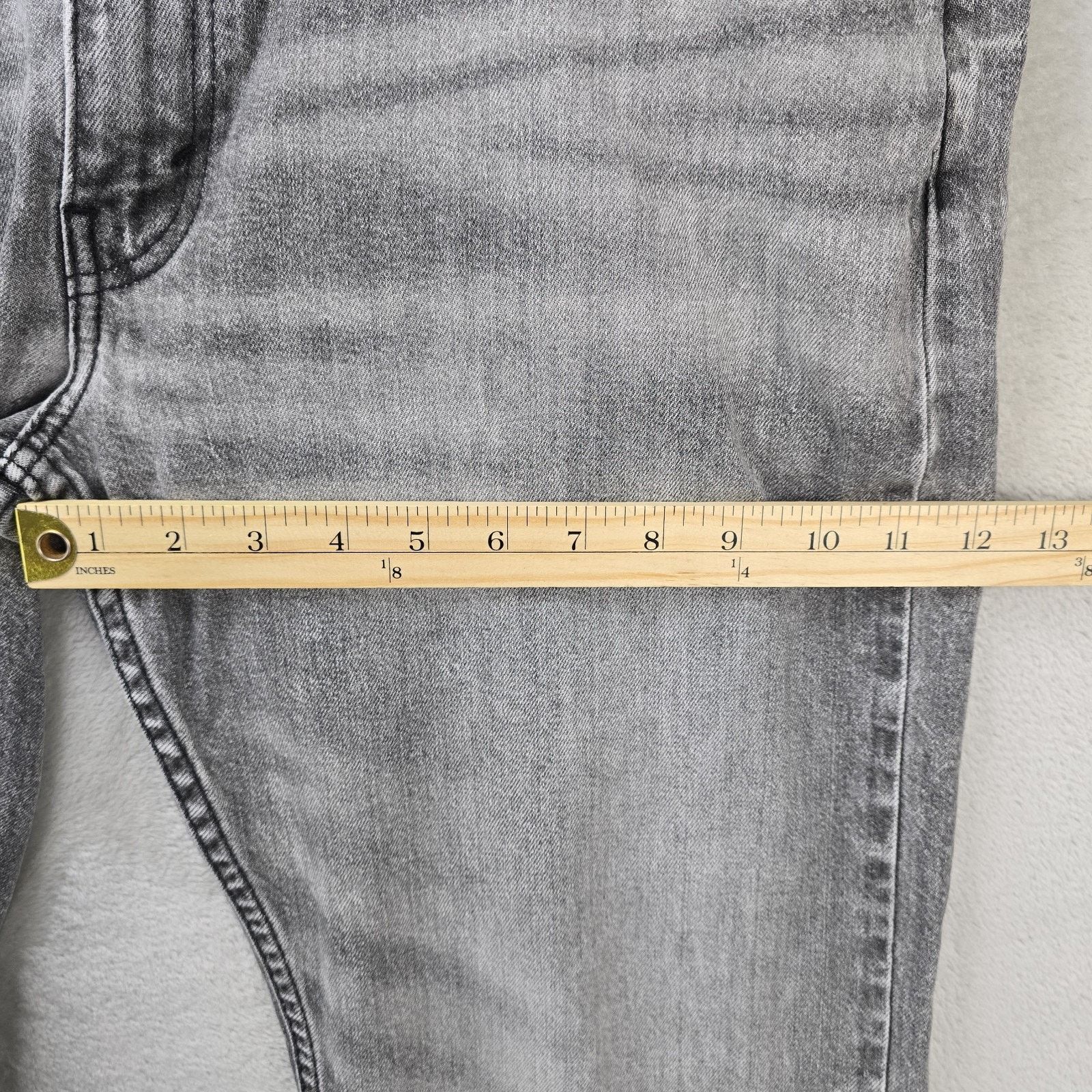 Levi's Levis 502 Jeans Mens 38x30 Black Faded Denim Tapered Fit Size US 38 / EU 54 - 13 Thumbnail