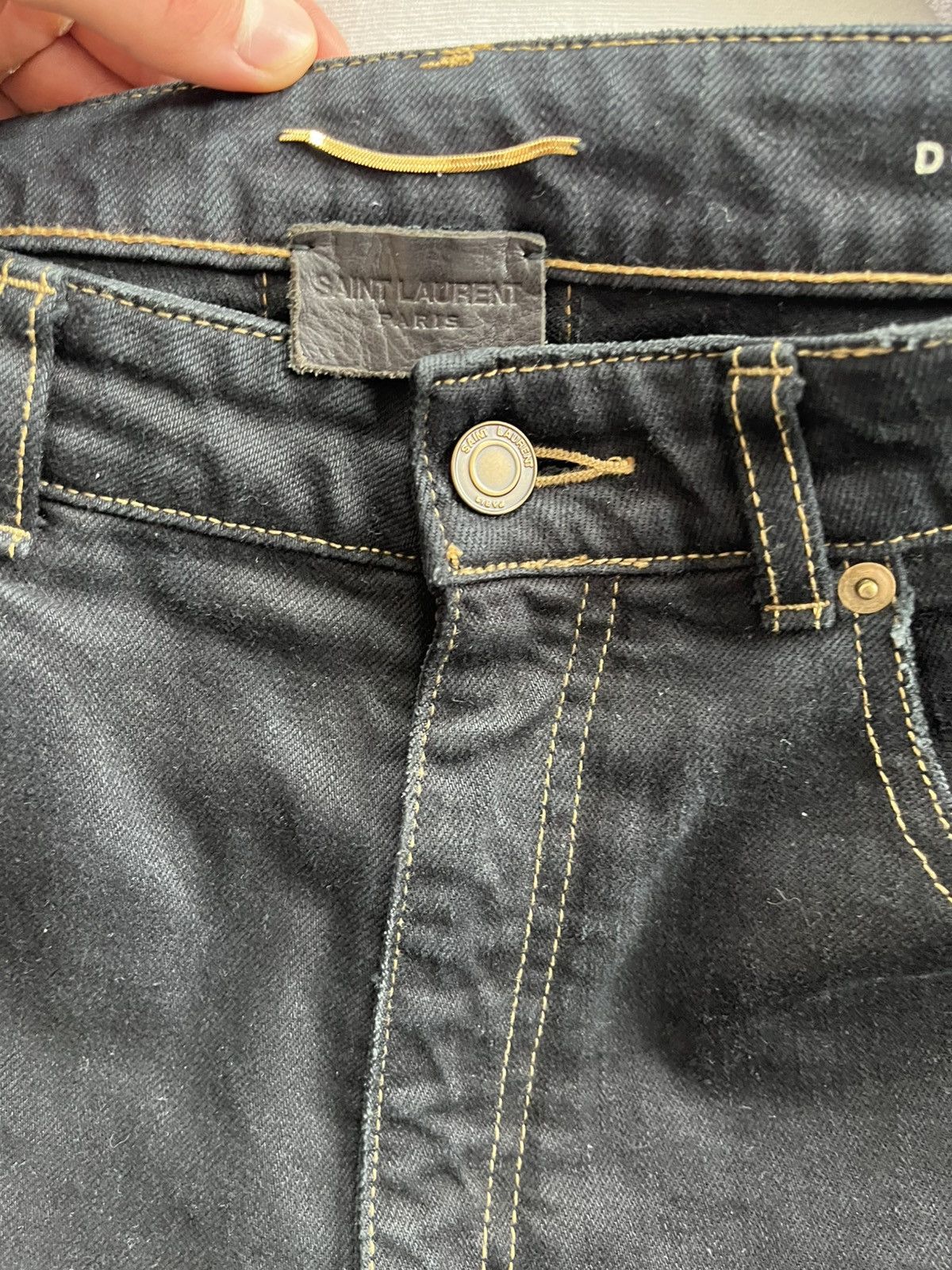 Saint Laurent Paris Saint Laurent Paris Destroyed Hedi Jeans Size US 32 / EU 48 - 4 Thumbnail