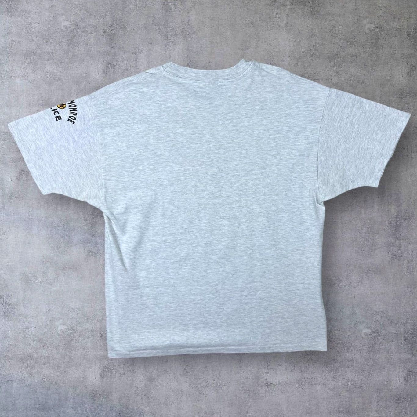 Hanes VINTAGE Hanes West Monroe Police Graphic Spellout Single Stitch T-Shirt XL Mens 90s Grey Short Sleeve Regular Cotton XS? No, XL. Size US XL / EU 56 / 4 - 2 Thumbnail