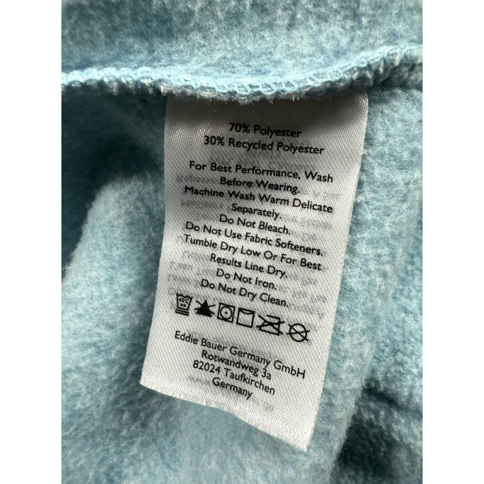 Eddie Bauer Eddie Bauer Blue Fleece Lining Pullover 1/2 Zip High Neck Sweater Women's Sz S Size S / US 4 / IT 40 - 7 Thumbnail