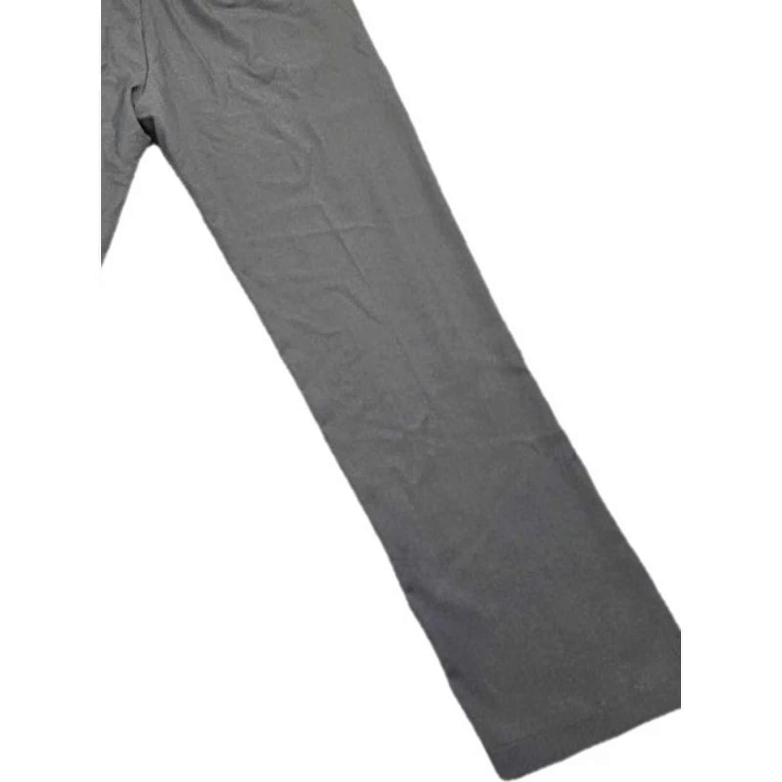 Haggar HAGGAR Men’s Straight Fit Premium Gray Dress Pant 40 X 30 Flat Front Hook & Eye Zip Classic Pockets Straight Leg Black/Gray Dress Pants Mens Size US 40 / EU 56 - 7 Thumbnail
