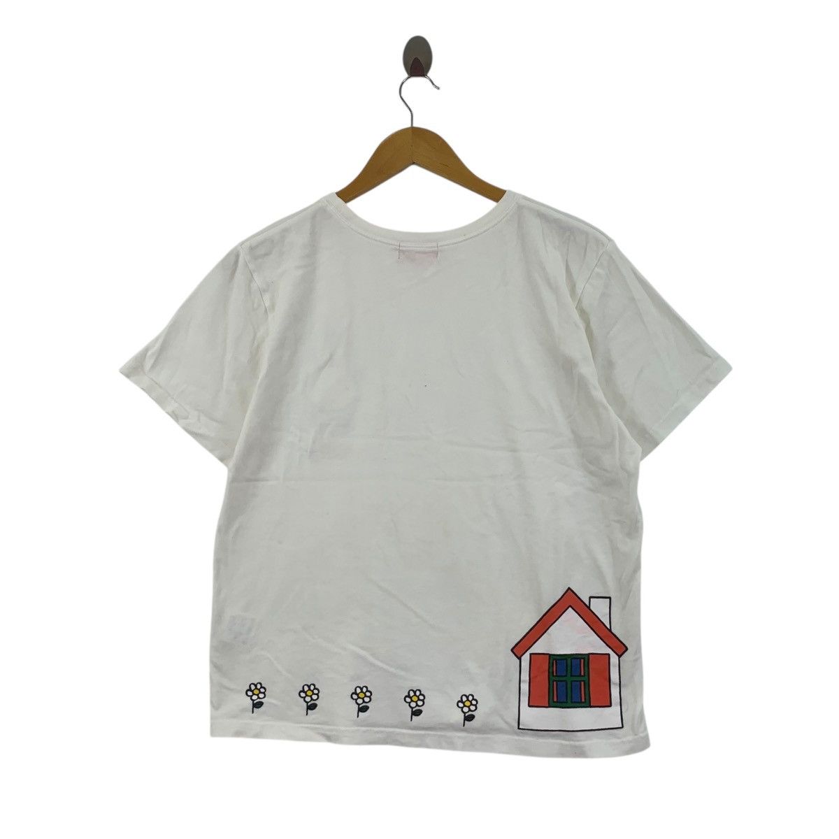 Vintage MIFFY DICK BRUNA Illustration Flower Garden Tee Shirt Top Size S / US 4 / IT 40 - 6 Thumbnail