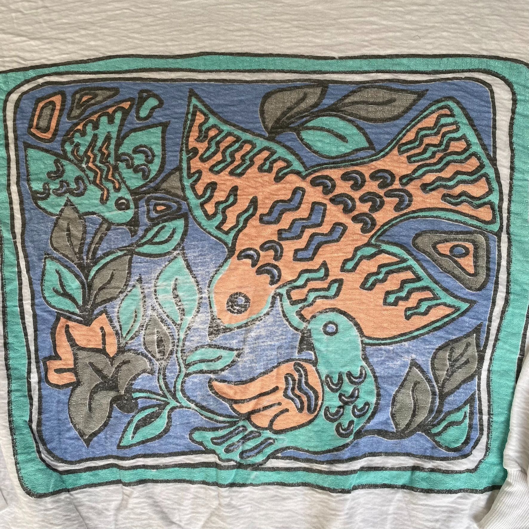 Vintage Vintage 80s Birds Nature Sweatshirt Animals Art Crewneck Size US XL / EU 56 / 4 - 3 Thumbnail