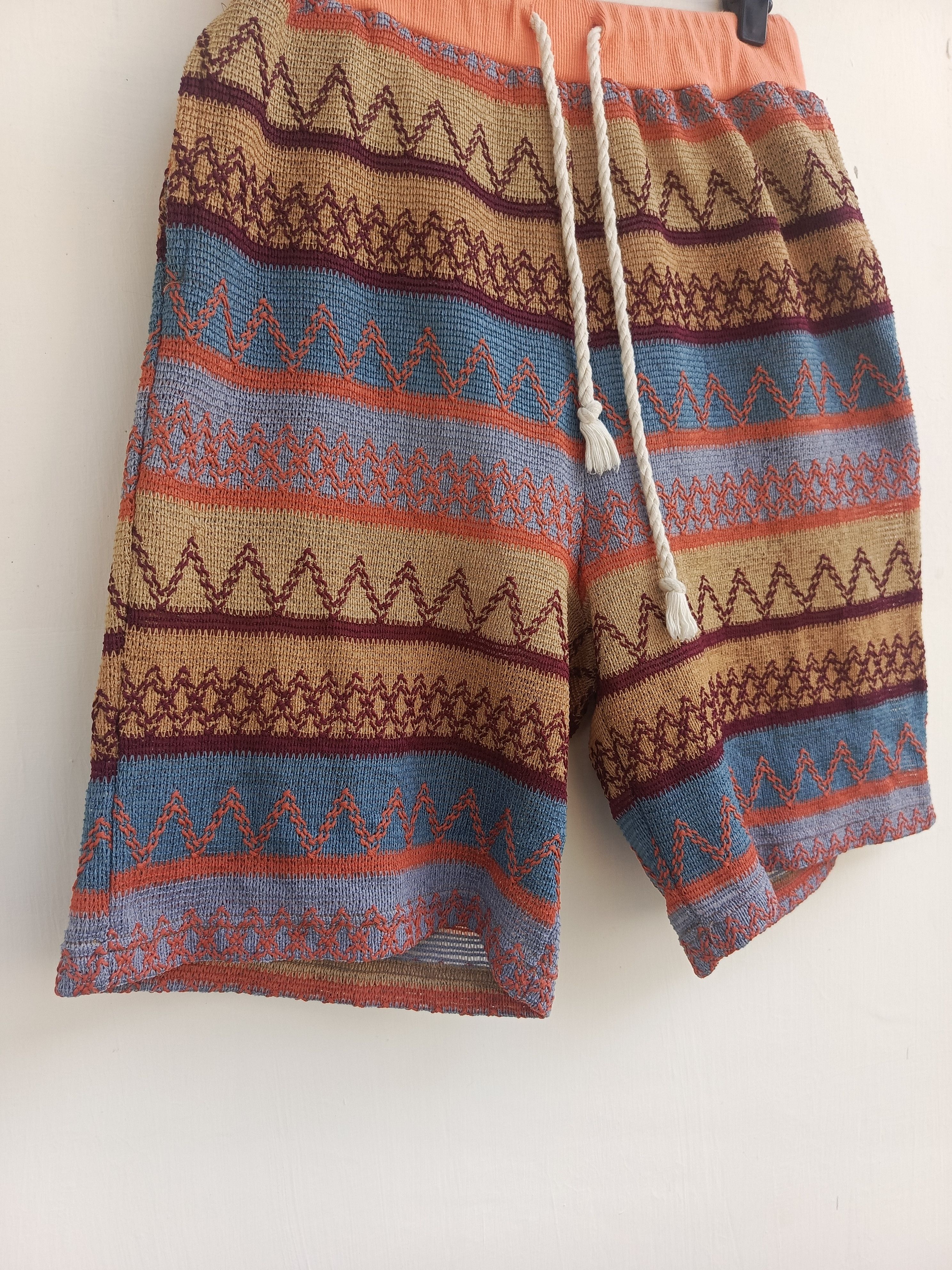 Japanese Brand Rainbow stitck short pants Size US 32 / EU 48 - 3 Thumbnail