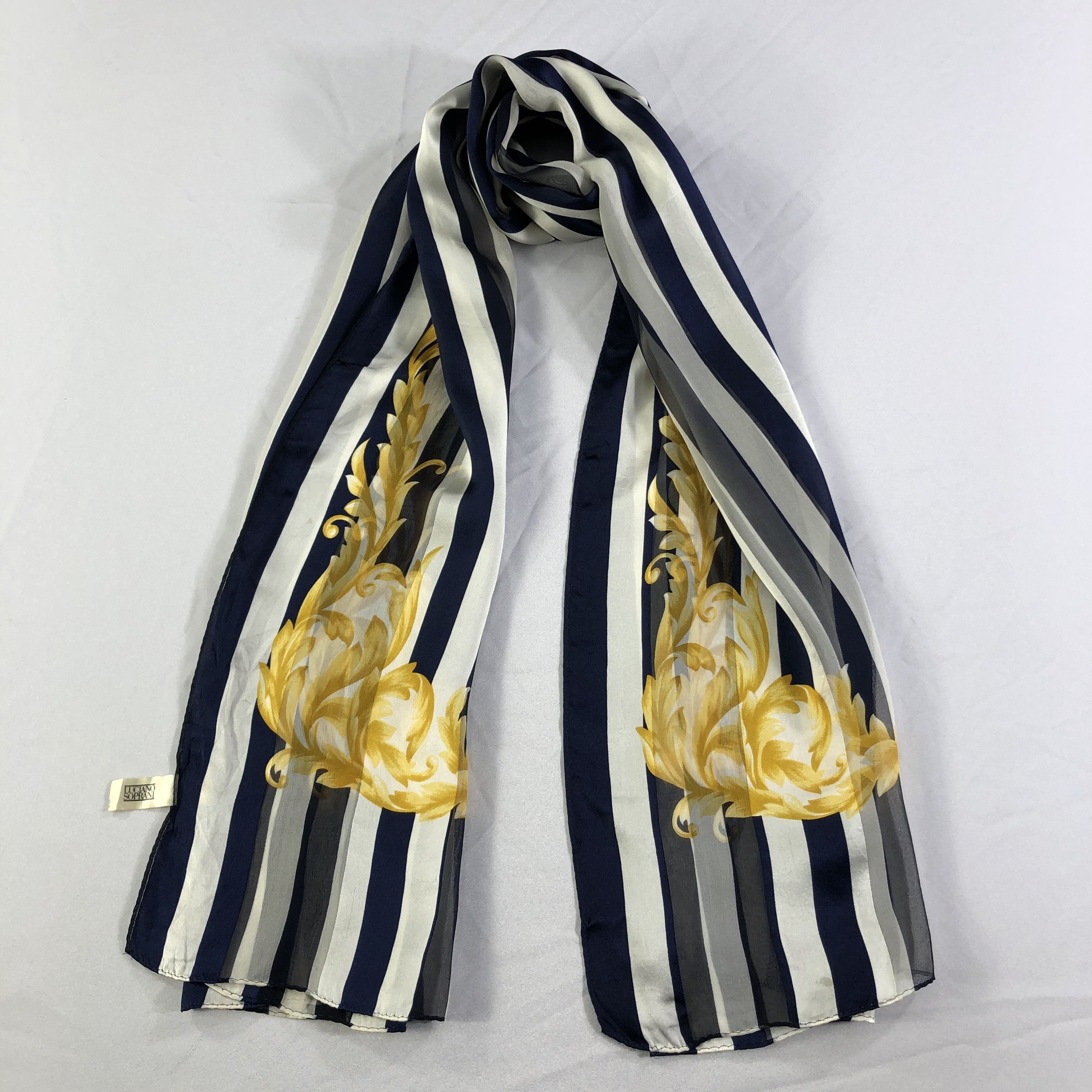 Vintage Vintage Luciano Soprani Silk Scarf Size ONE SIZE - 2 Thumbnail