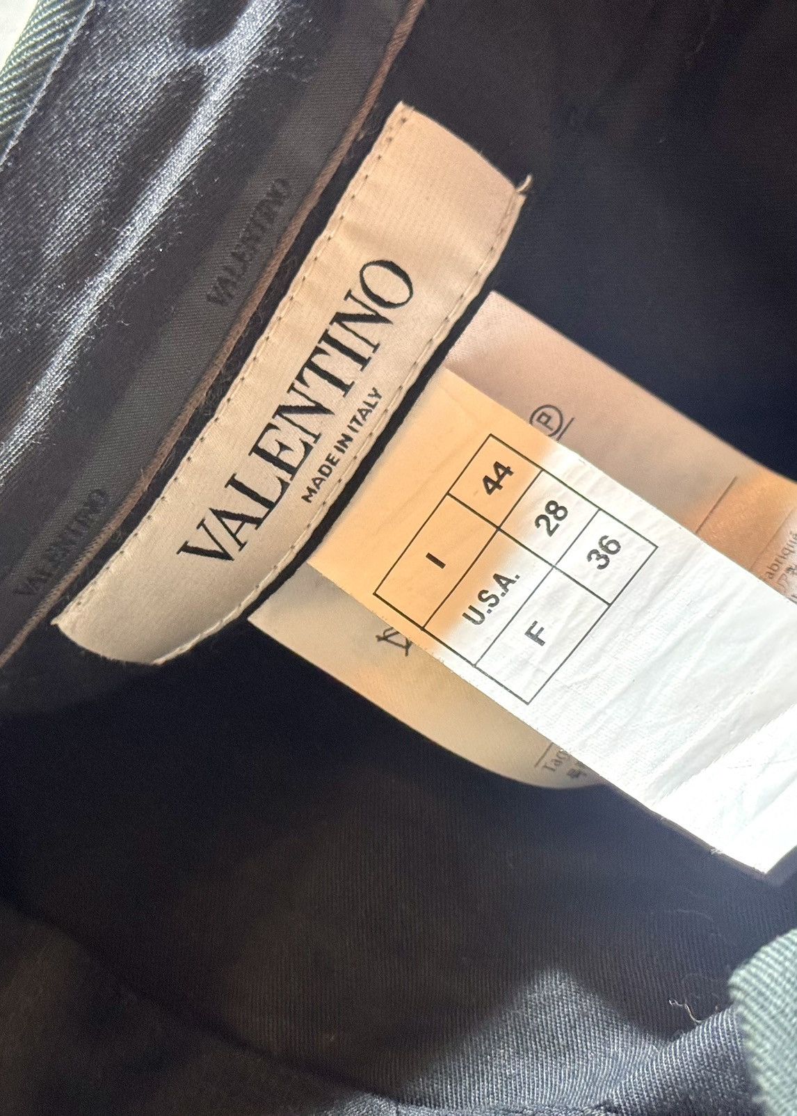 Valentino valentino dark green wool cropped slim pants xs 44 men Size US 28 / EU 44 - 2 Thumbnail
