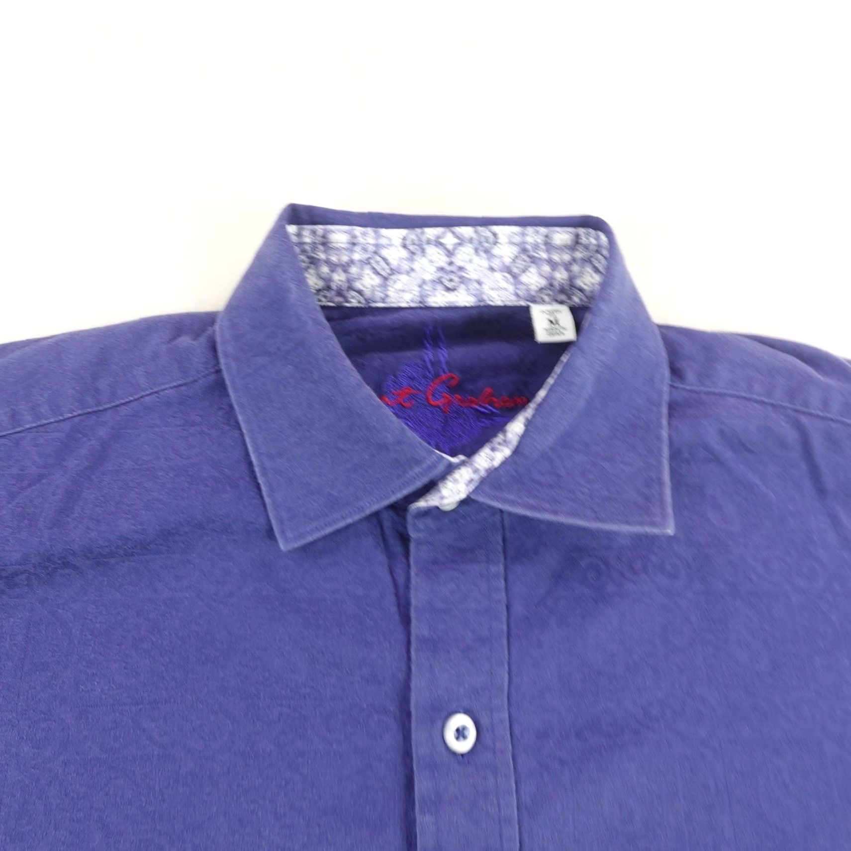 Robert Graham VINTAGE Robert Graham Shirt Mens Medium Blue Paisley Classic Fit Button Up Casual Dress Shirt Size US M / EU 48-50 / 2 - 2 Thumbnail