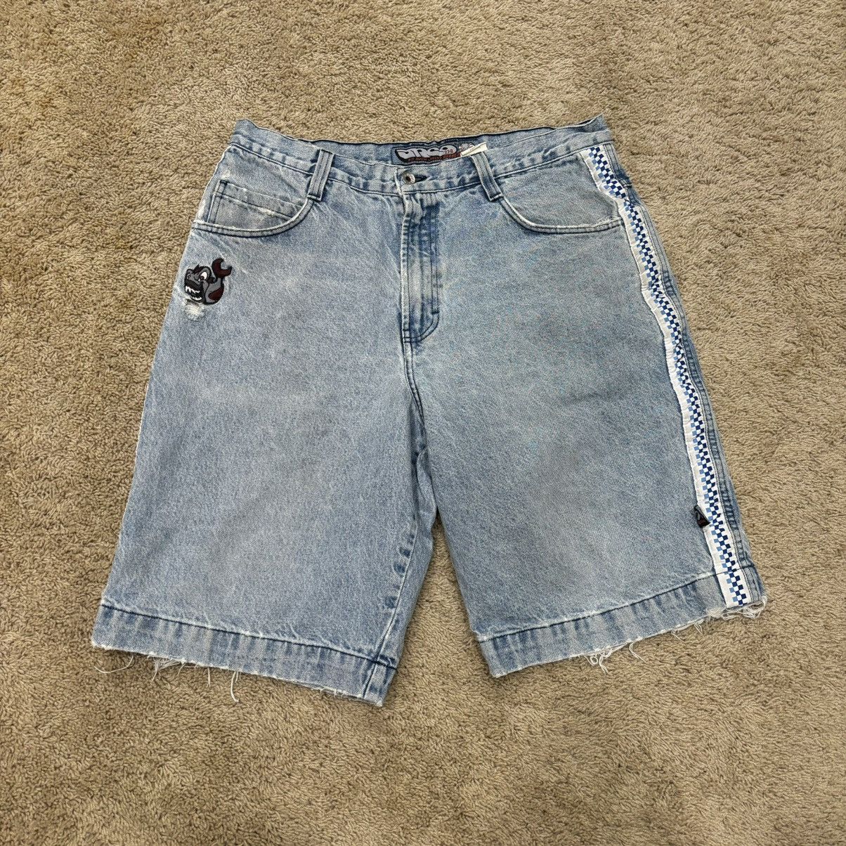 Baggy jean shorts 90s sales