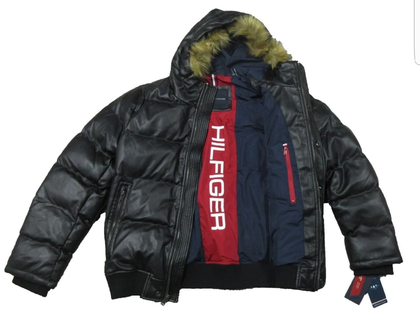 image of Hypebeast x Tommy Hilfiger Bomber Hooded Jacket in Black, Men's (Size Medium)