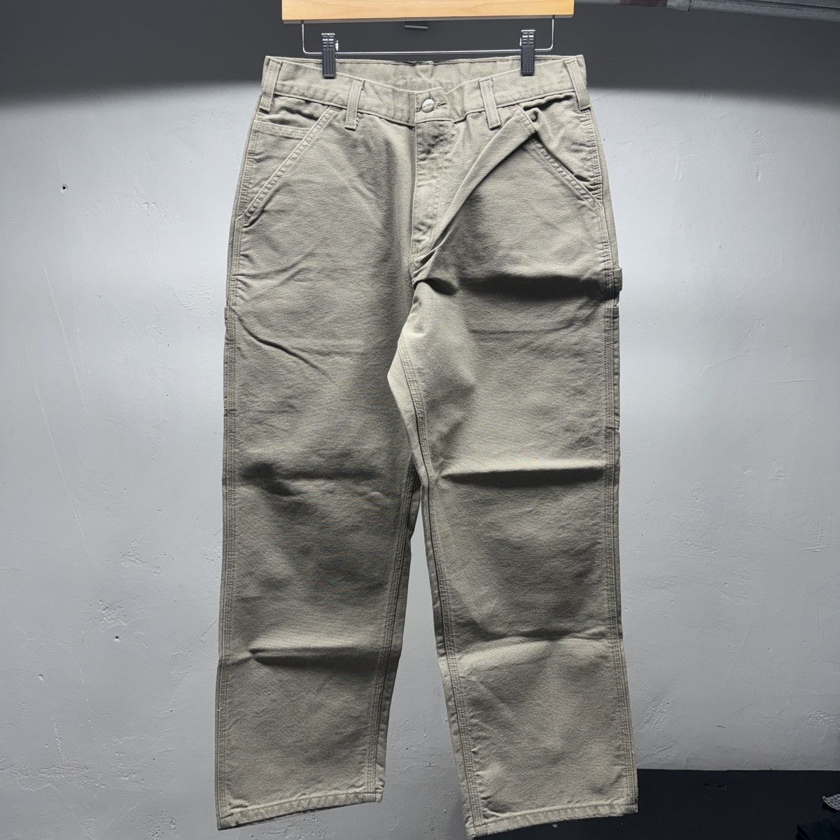 Vintage Carhartt Baggy Carpenter Work Pants ERD Grunge Chrome Size US 31 - 2 Thumbnail