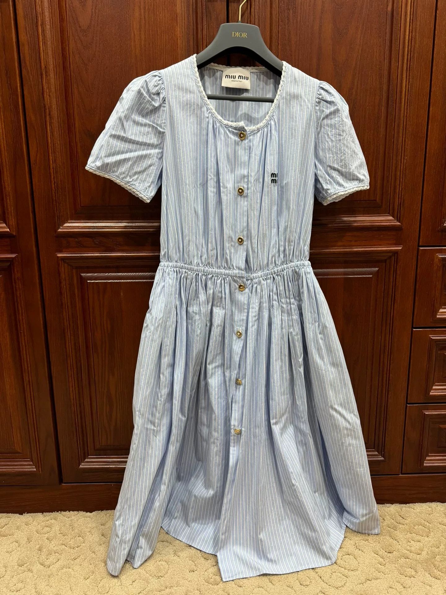Miu Miu miumiu striped short dress size 38 Size US M / EU 48-50 / 2 - 1 Thumbnail