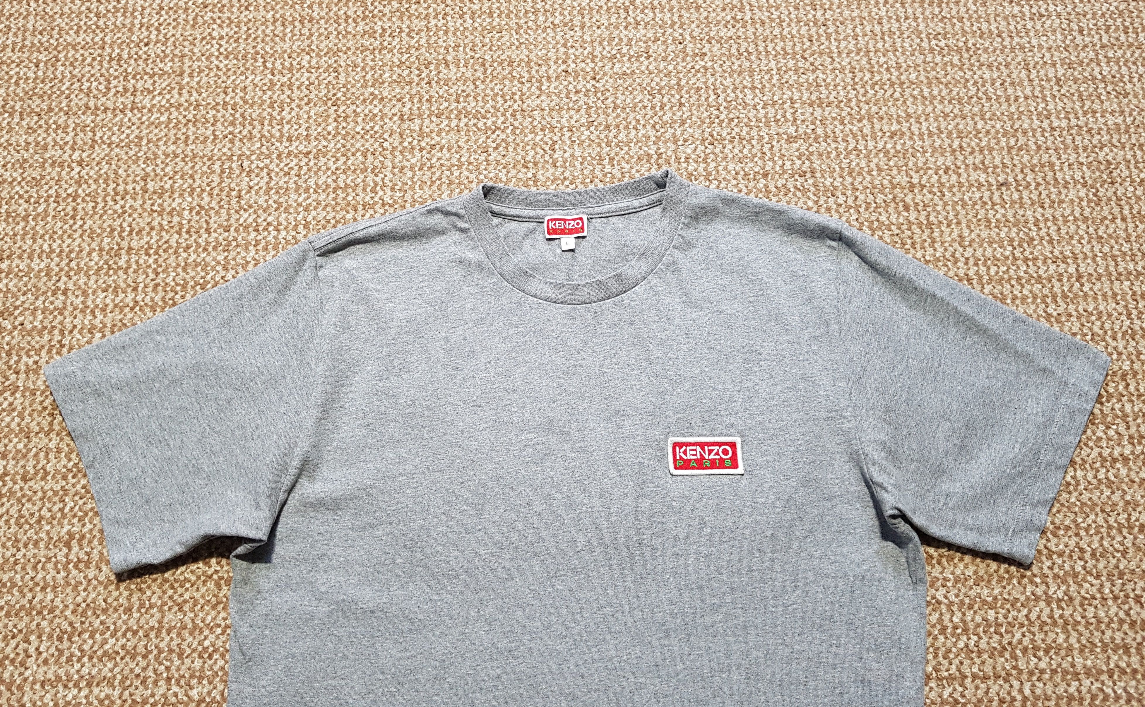 Kenzo Kenzo Paris Men's Grey Cotton T-Shirt Tee Big Logo sz L Size US L / EU 52-54 / 3 - 3 Thumbnail