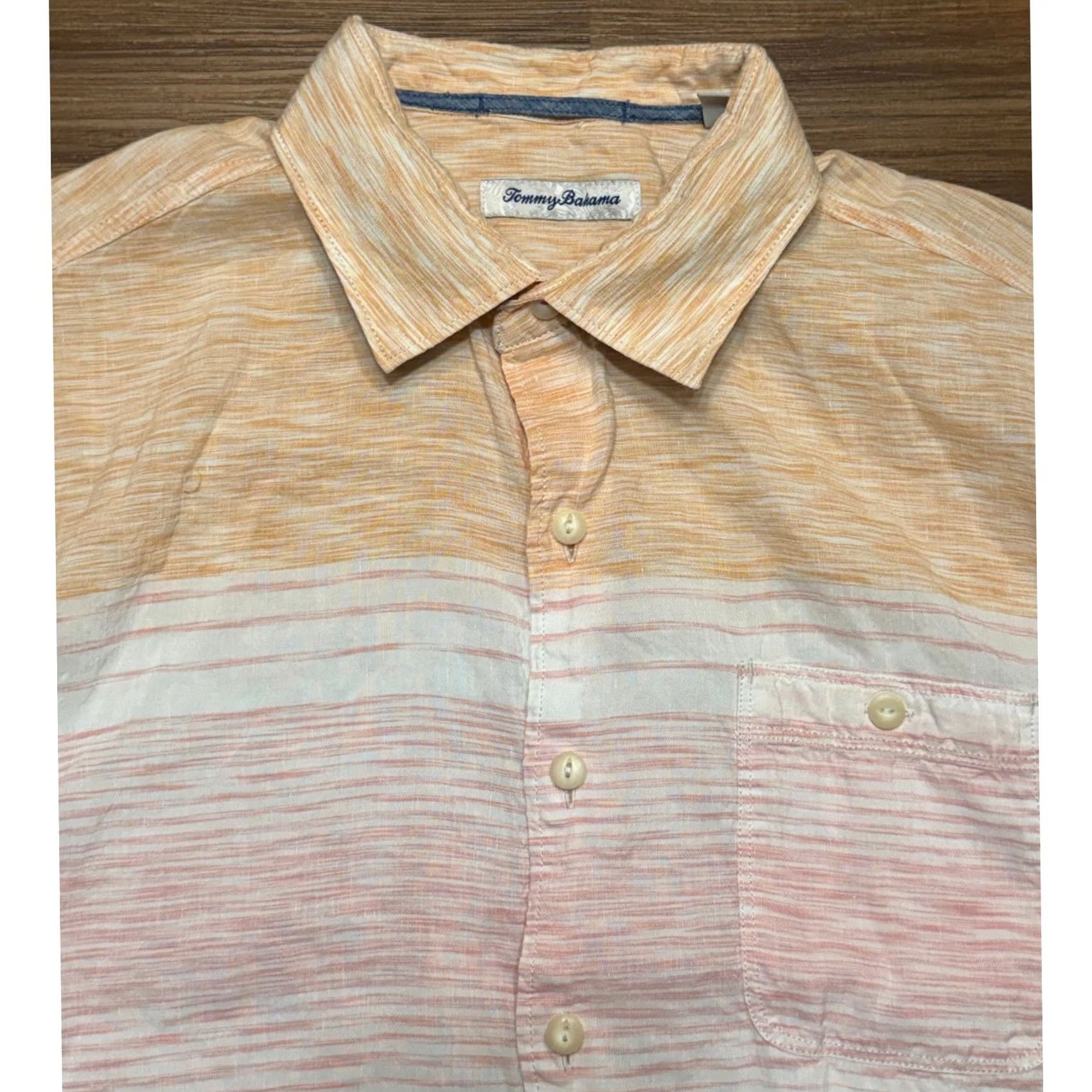 Tommy Bahama Tommy Bahama Mens Shirt Ombre Striped Button-Down L Size US L / EU 52-54 / 3 - 3 Thumbnail