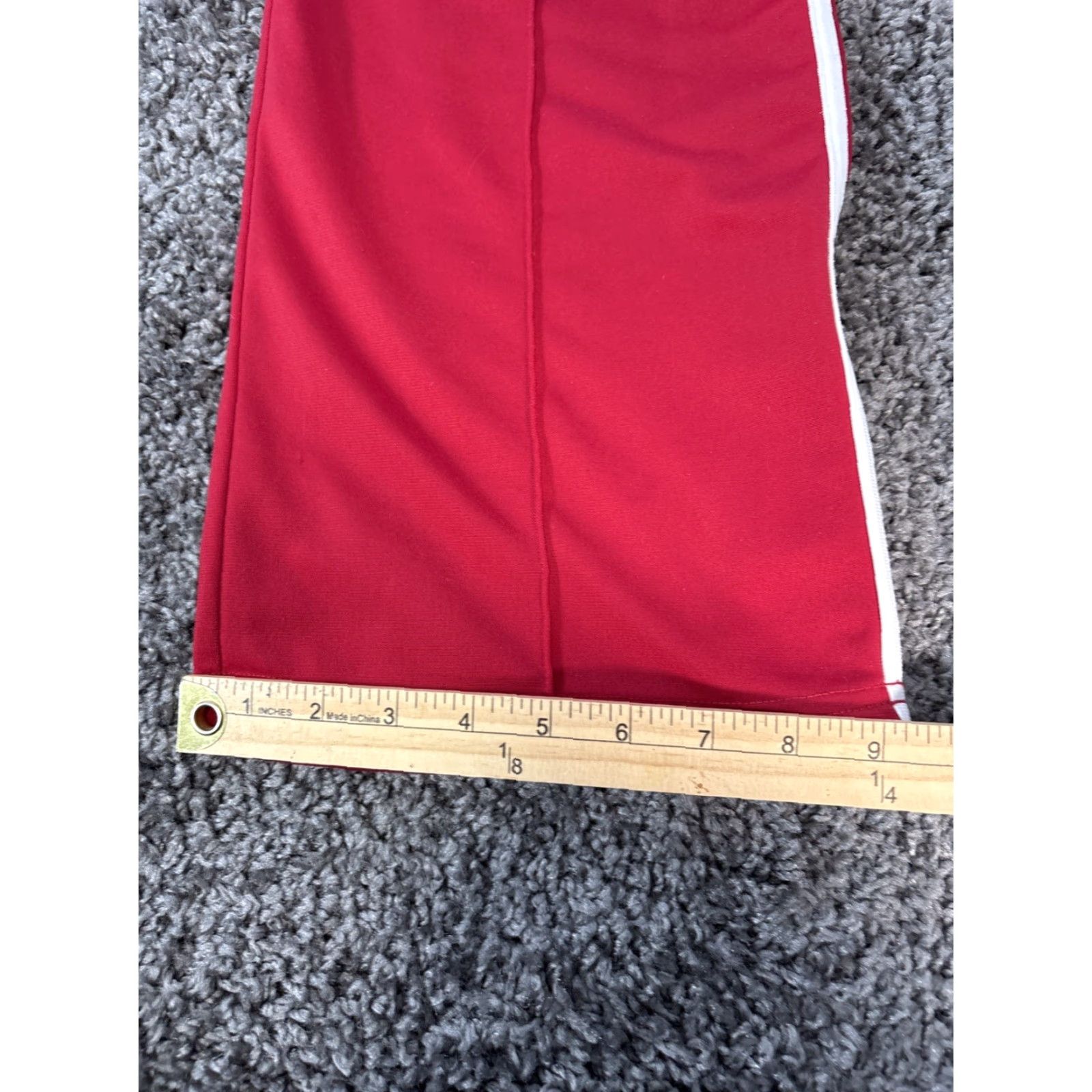 Vintage VINTAGE Y2K Lei Windbreaker Track Pants Flare Leg Women’s M Red 90s Athleisure Sports Slim Elastic Waist Size 32" / US 10 / IT 46 - 3 Thumbnail