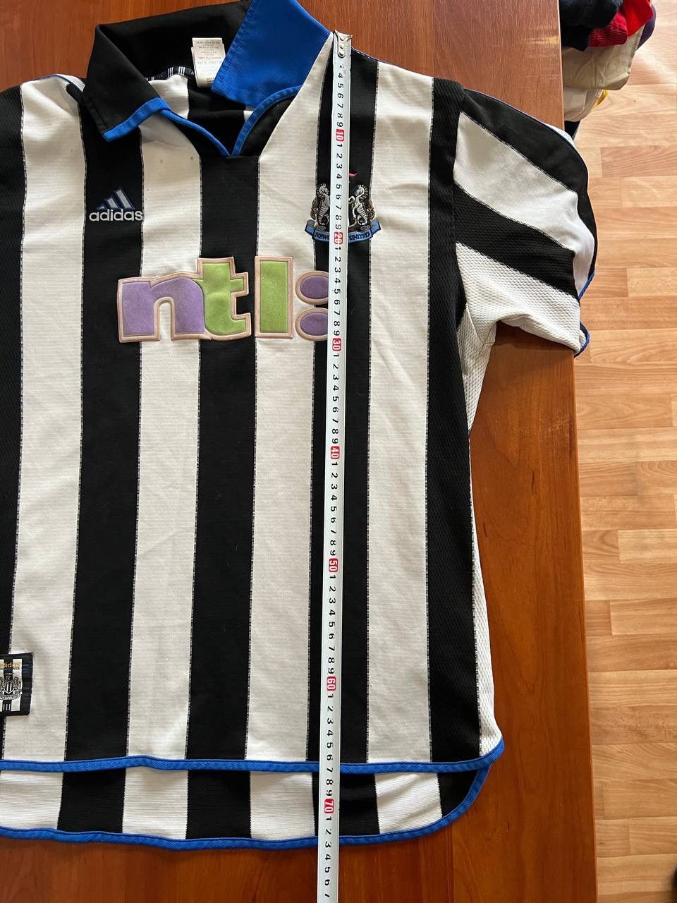 Adidas 2000/01 NEWCASTLE UNITED HOME SOCCER JERSEY FOOTBALL SHIRT L Size US L / EU 52-54 / 3 - 21 Thumbnail