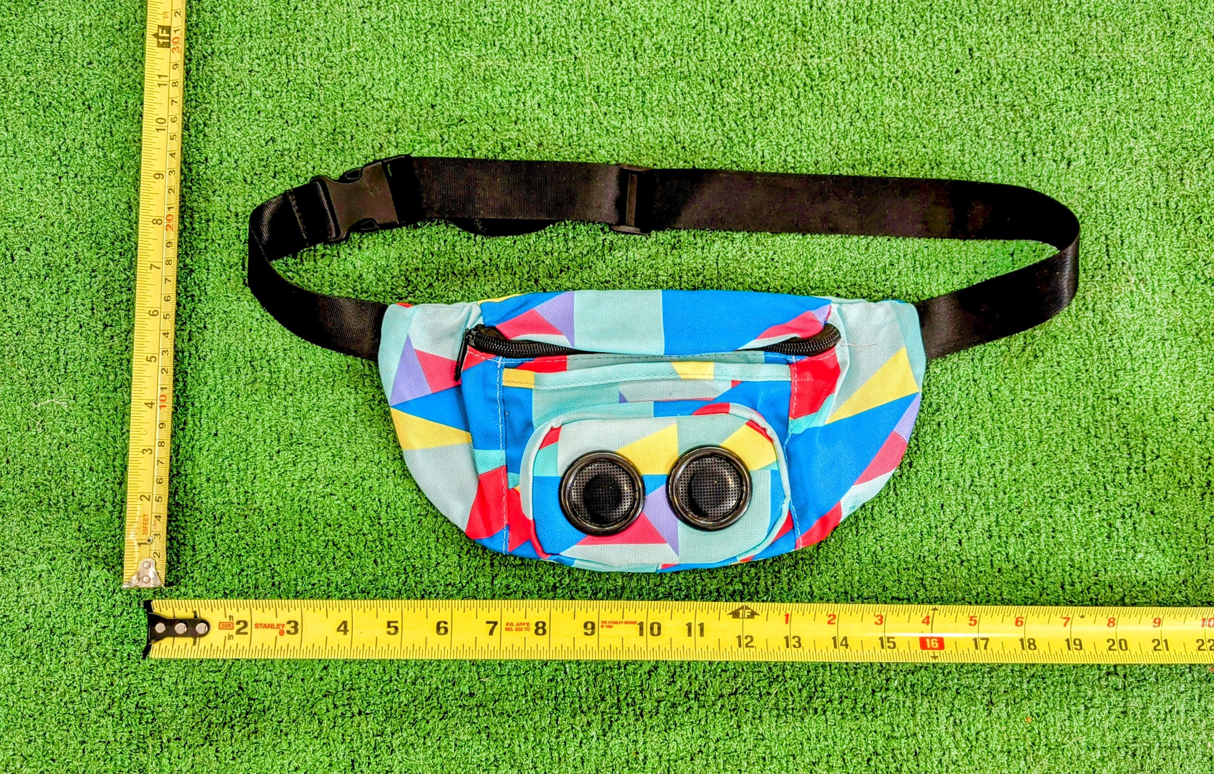 Designer Vivitar Bluetooth JAMBAG Speaker 80's Colorblock Fanny Pack Size ONE SIZE - 7 Thumbnail