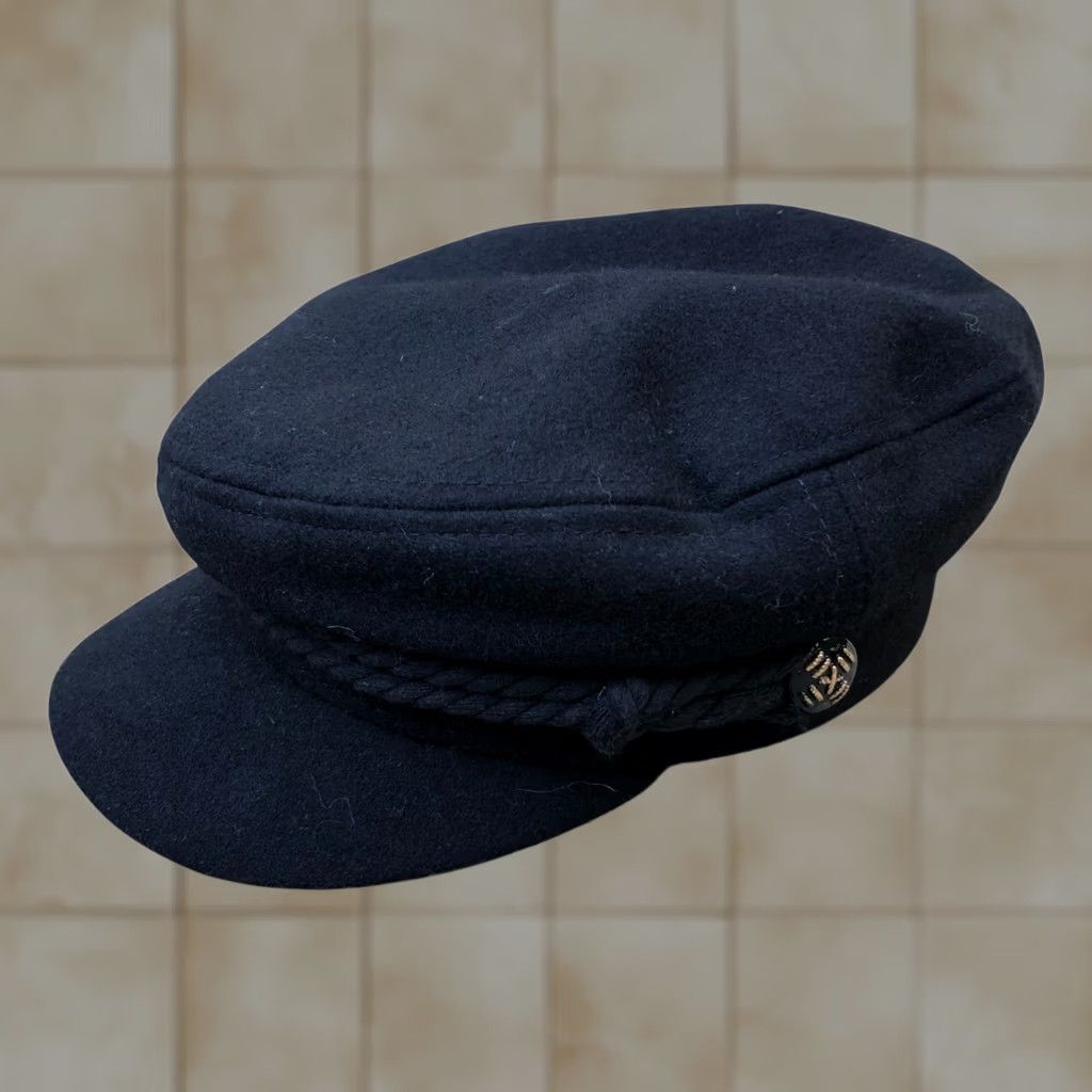 Asos ASOS Design Hat Women's One Size Black Wool Blend Cabbie Army Military Cap Felt Size ONE SIZE - 1 Thumbnail