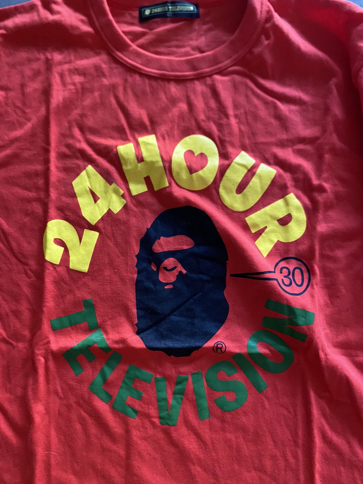 Bape Bape 24 Hours Television Tee Size US L / EU 52-54 / 3 - 4 Thumbnail