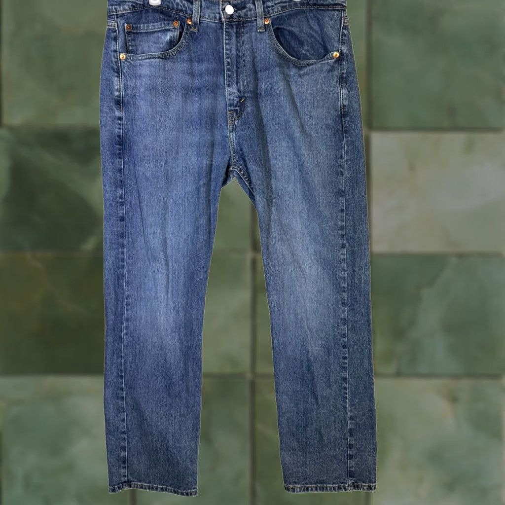 Levi's Levi’s 505 Jeans Men 34x30 Regular Fit Mid Rise Straight Blue Denim Classic Size US 34 / EU 50 - 1 Thumbnail