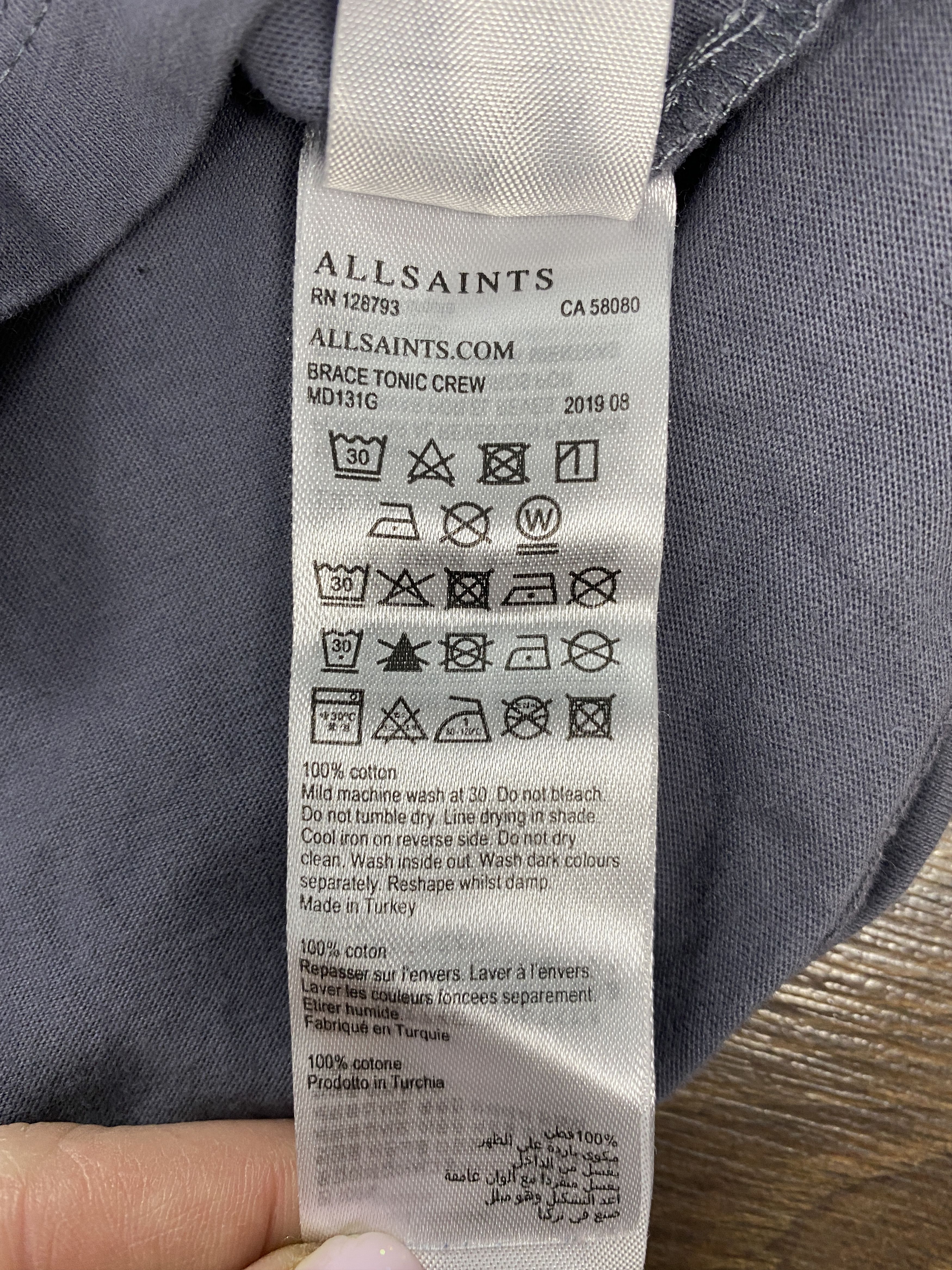 Allsaints Allsaints vintage crew neck t-shirt y2k Size US S / EU 44-46 / 1 - 5 Thumbnail
