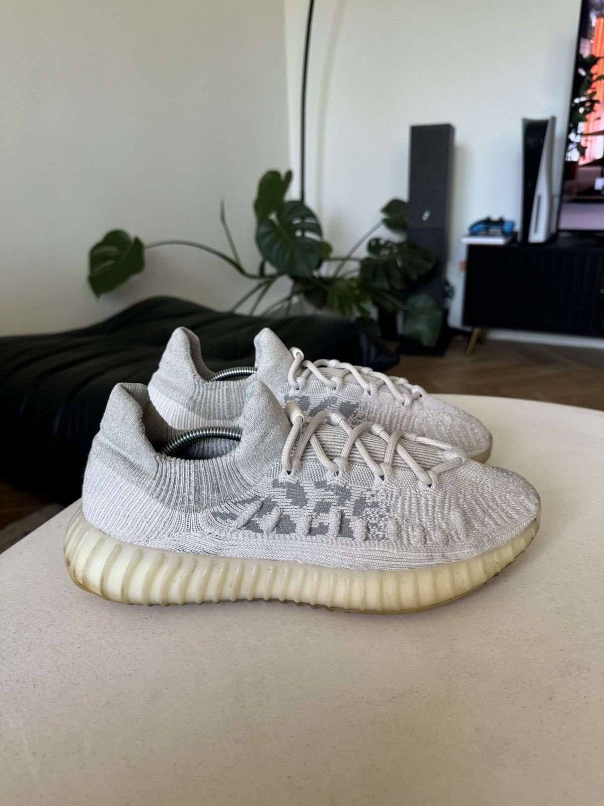 Adidas Kanye West Sneakers Yeezy 350 v2 CMPCT SLATE BONE Kanye West Sneakers Rare Low Grailed